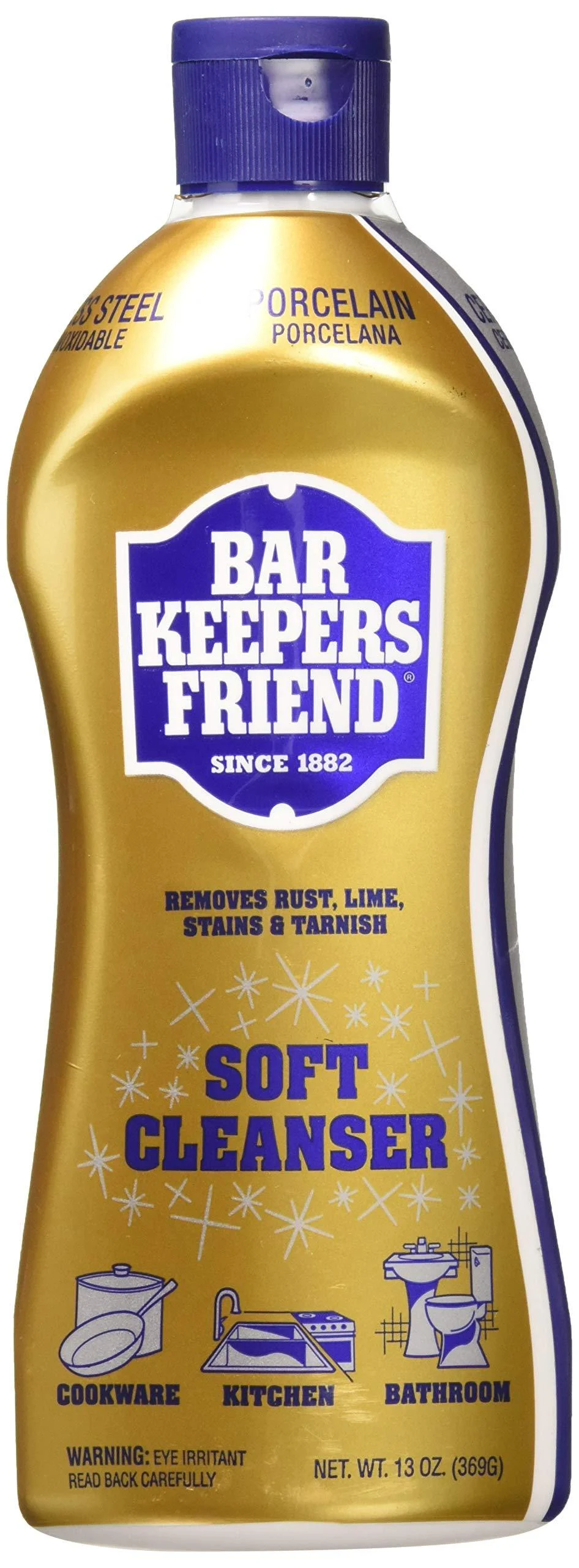 BAR KEEPERS FRIEND Soft Cleanser Premixed Formula | 13 Oz | (2 Pack)'