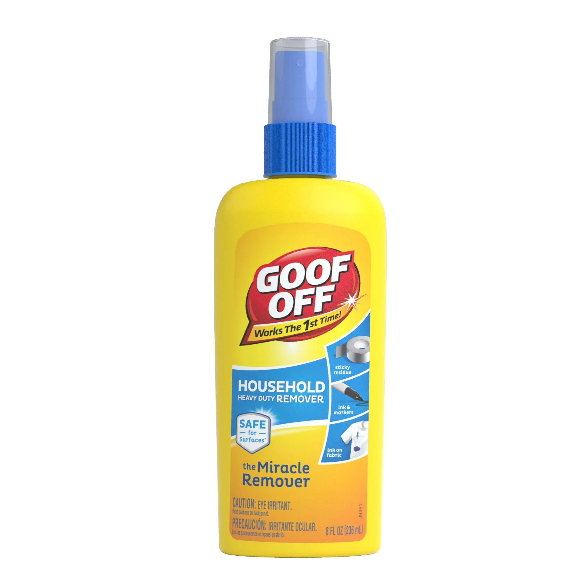 Goof Off - Household Heavy Duty Remover for Spots, Stains, Marks, and Messes 8 fl. oz. (FG708)