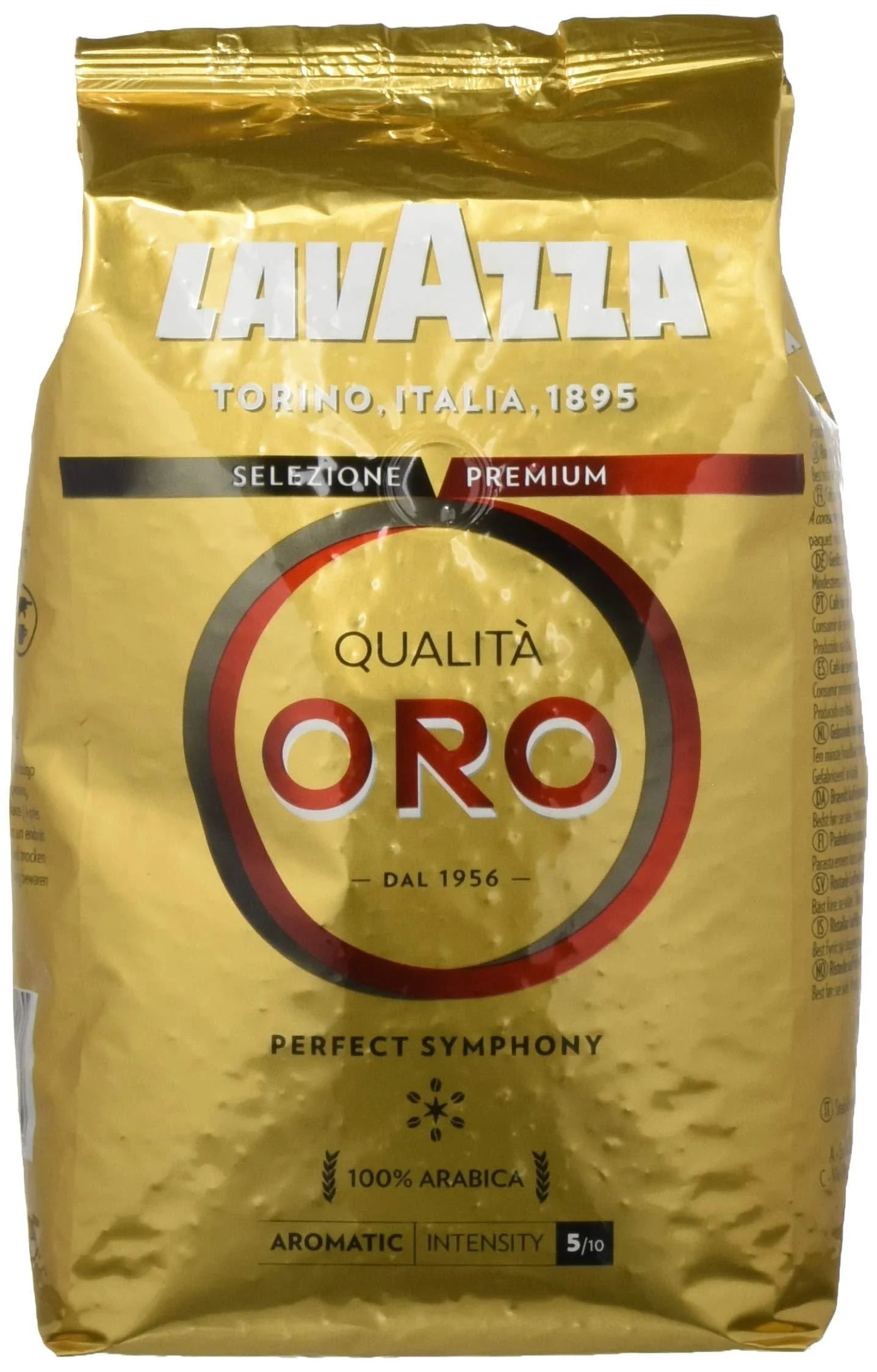 Lavazza coffee beans - Qualita Oro - pack of 4 (4 x 1 kg) Perfect Symphony 1 kg (pack of 4)