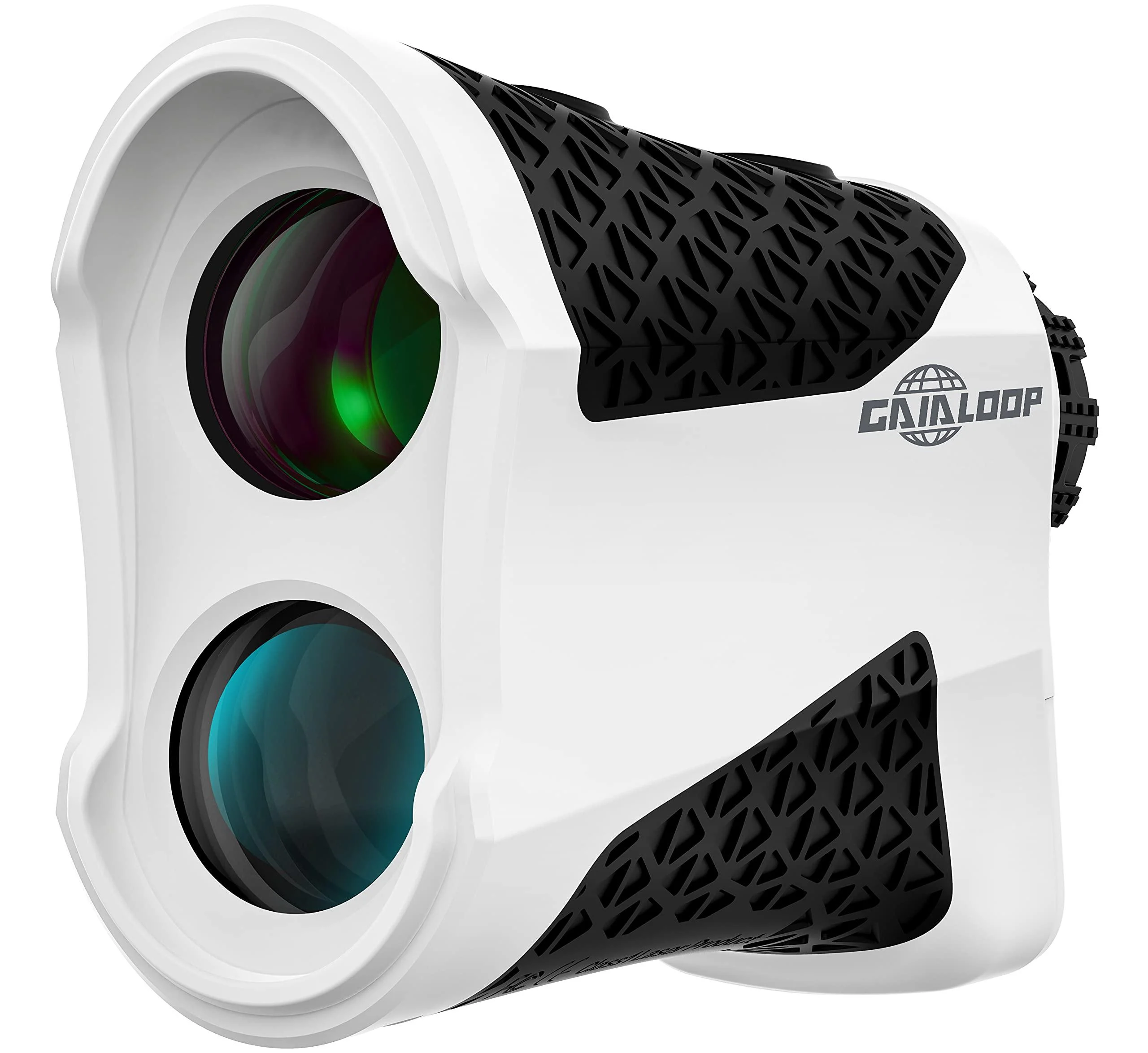 Laser Golf Rangefinder with Slope, Golf Range Finder, Flagpole Lock Yardage Devices with Vibration, High-Precision 6X 650 Disc for Golfing, Hunting, Target Shooting, Focus, White Golf Rangefinder