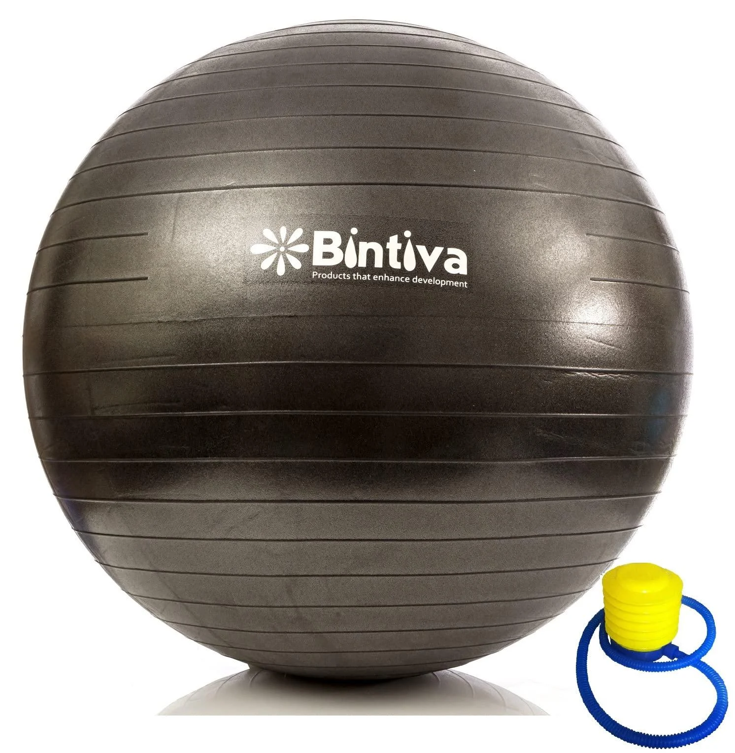 Anti-Burst Fitness Exercise Stability Yoga Ball/Swiss, Birthing, Gym Ball Black S (50-55cm)