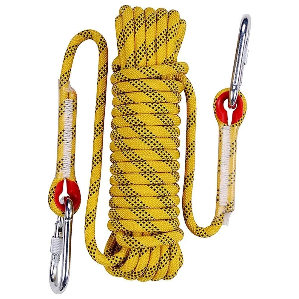 Aoneky 10mm Outdoor Rope Yellow 2 32.0 Feet