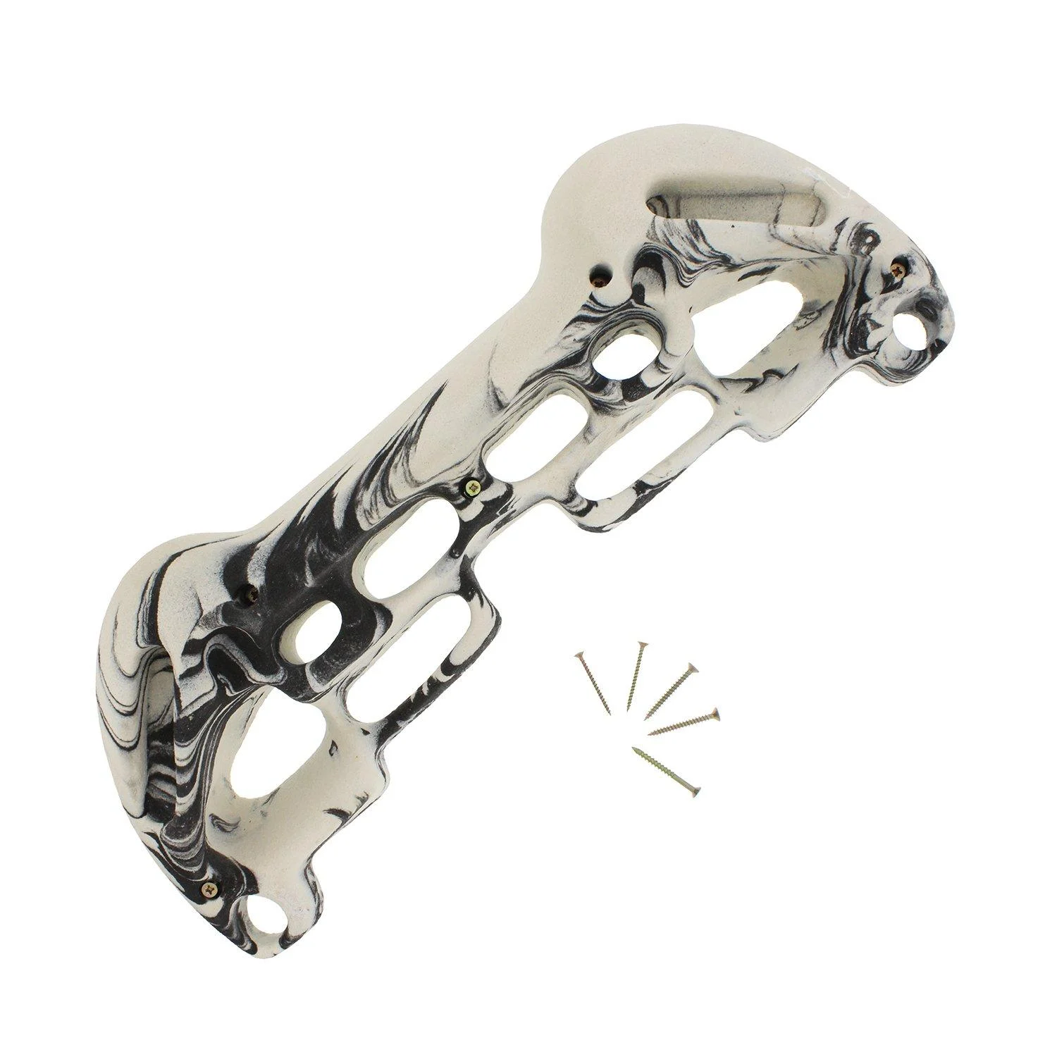 Get Out! Training Board Rock Climbing Hang Board, Fingerboard Pull Up Bar Hanging Practice Hangboard Trainer Black-White