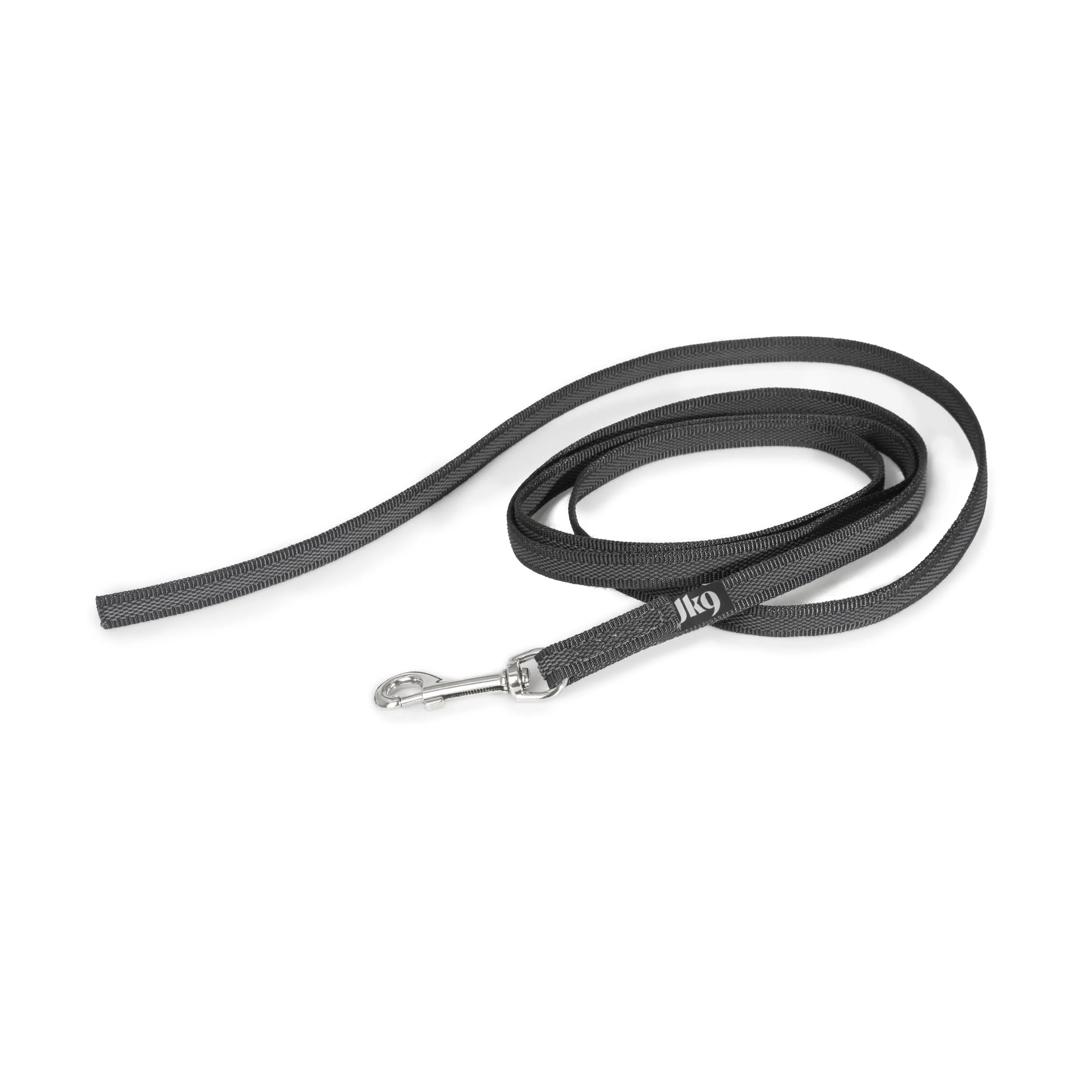 IDC Color & Gray rubberized leash 14 mm x 2 m without loop black-gray Black-gray 14 mm x 2 m (without loop)