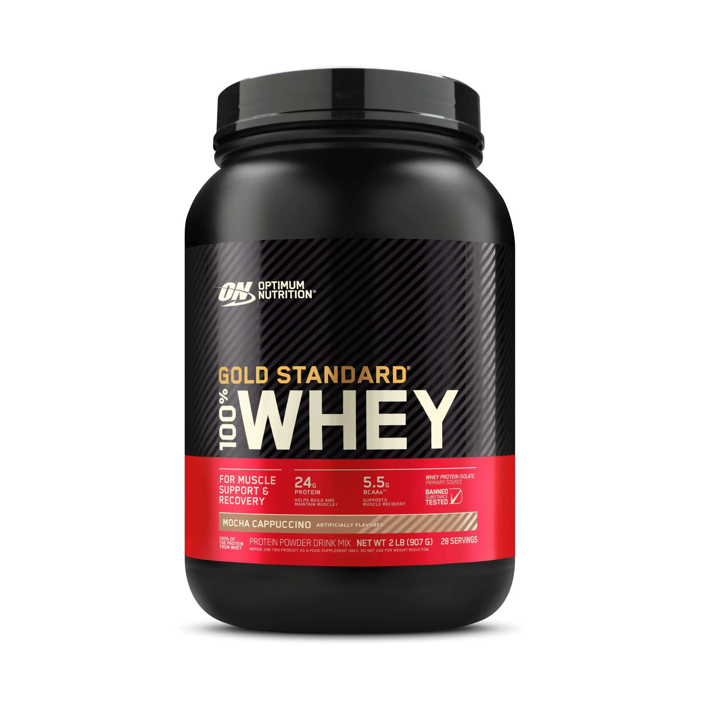 Optimum Nutrition Gold Standard 100% Whey Protein Powder Mocha Cappuccino 2 Pound (Packaging May Vary) Mocha Cappuccino 2 Pound (Pack of 1)