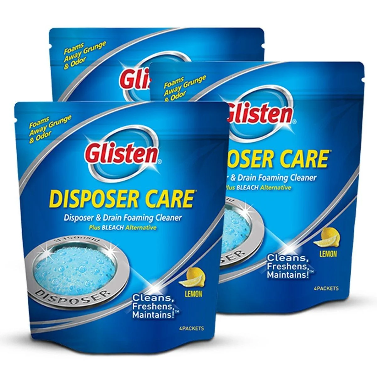 Gisten Disposer Care Garbage Disposal Cleaner, Lemon, 12 Uses - Glisten
