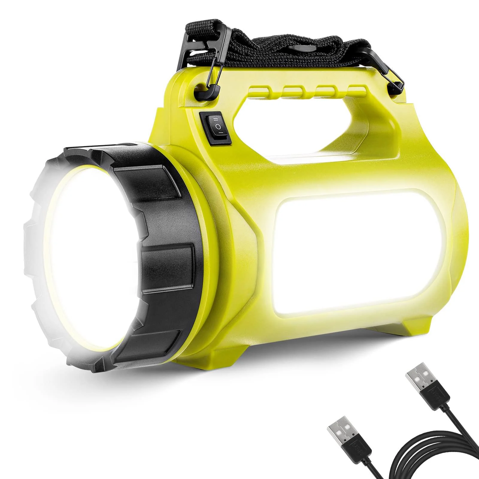 LE Rechargeable LED Camping Lantern, 1000LM, 5 Light Modes, Power Bank, IPX4 Waterproof, Perfect Lantern Flashlight for Hurricane Emergency, Hiking, Home and More, USB Cable Included