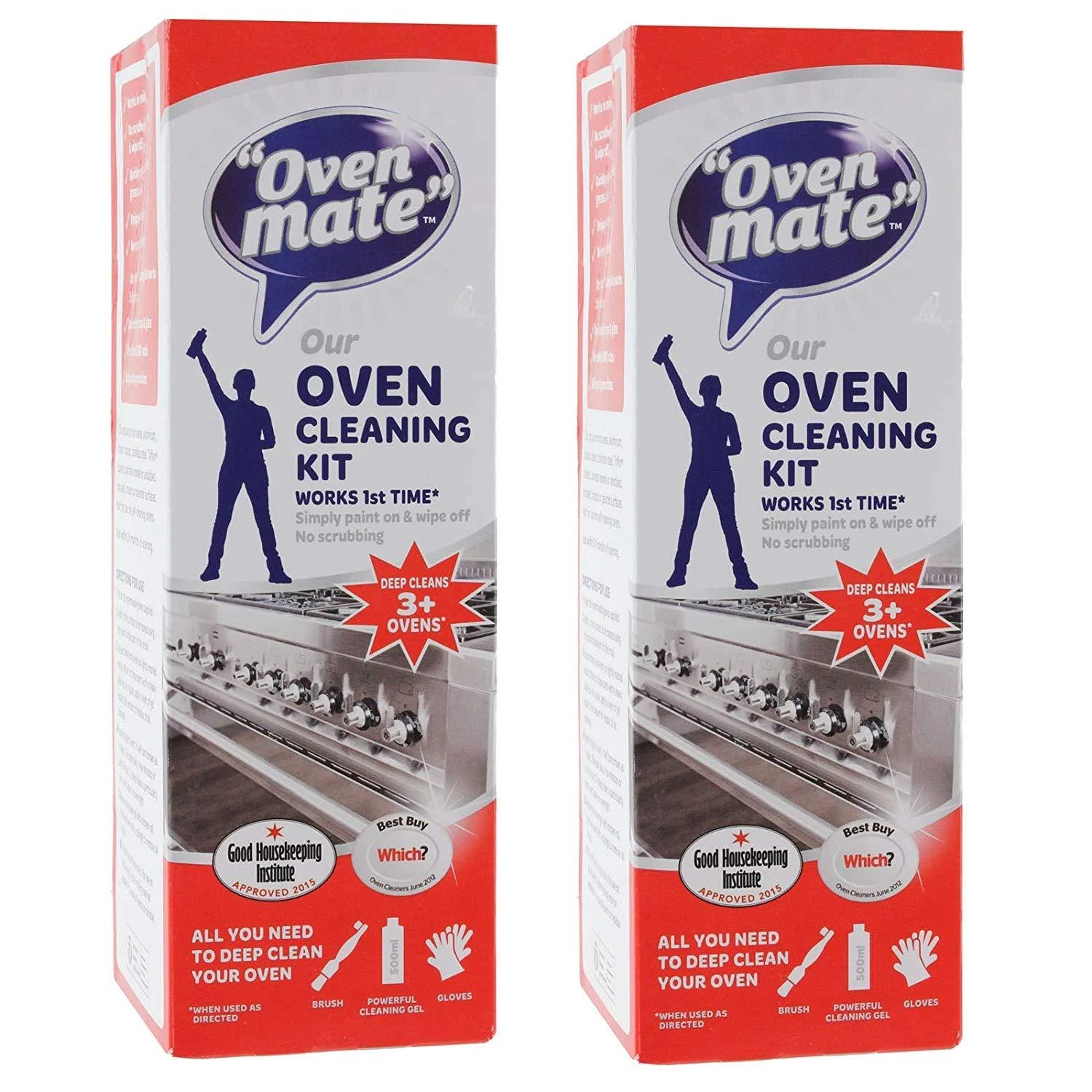 3 x Original Oven Cleaner Deep Clean Cleaning Gel Kit - Oven Mate