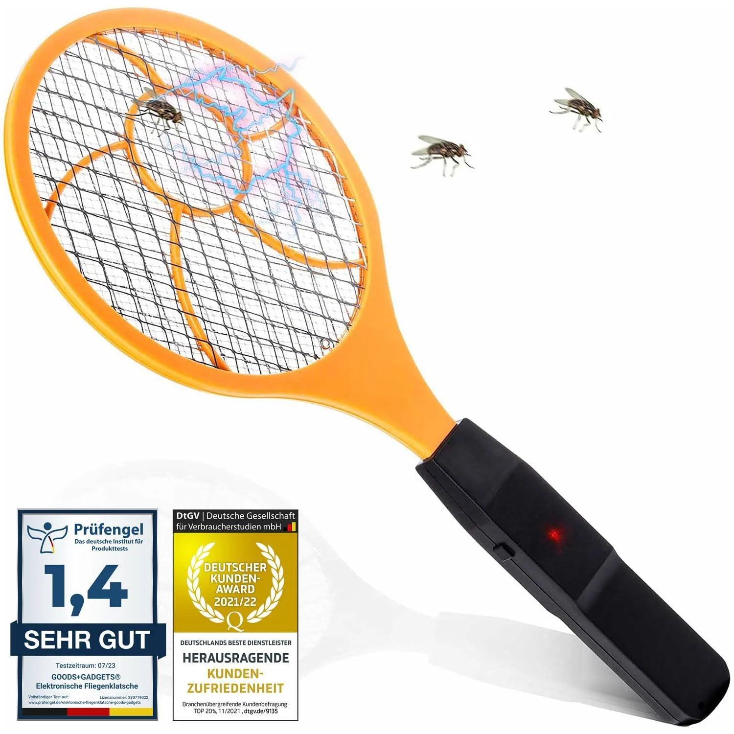 Electrical flying gossip Electric Flyer Insect Drivor Mosquito Clap - test winner Customer satisfaction (individually: 1 piece)
