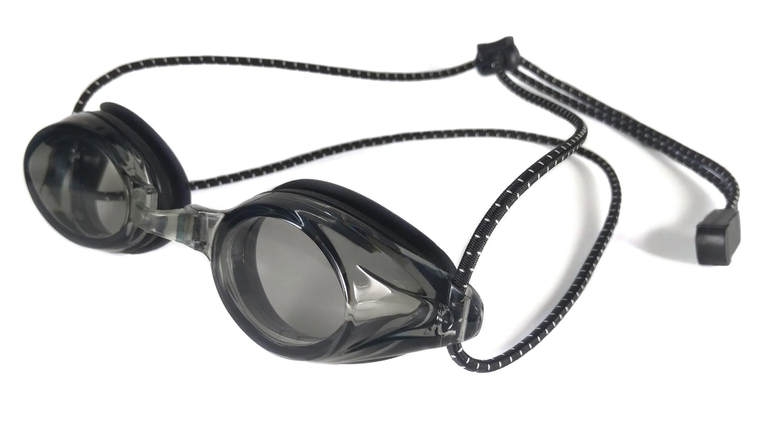 Resurge Sports Anti Fog Racing Swimming Goggles with Quick Adjust Bungee Strap Black