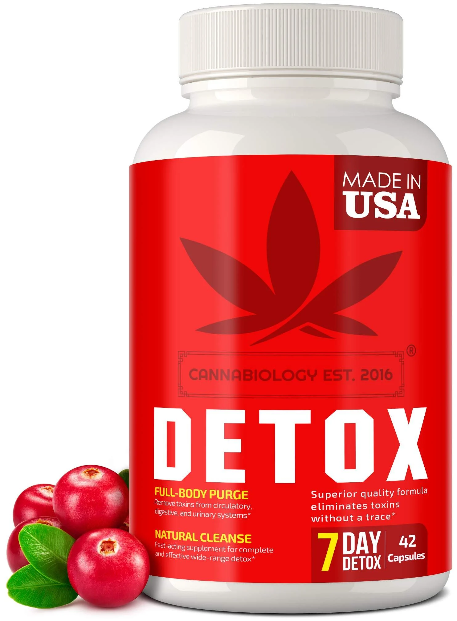 Complete Body Cleanse - Made in United States - Natural, Healthy Cleansing Support for Liver, Urinary Tract, Kidney, Digestive System - 42 Vegan Caps