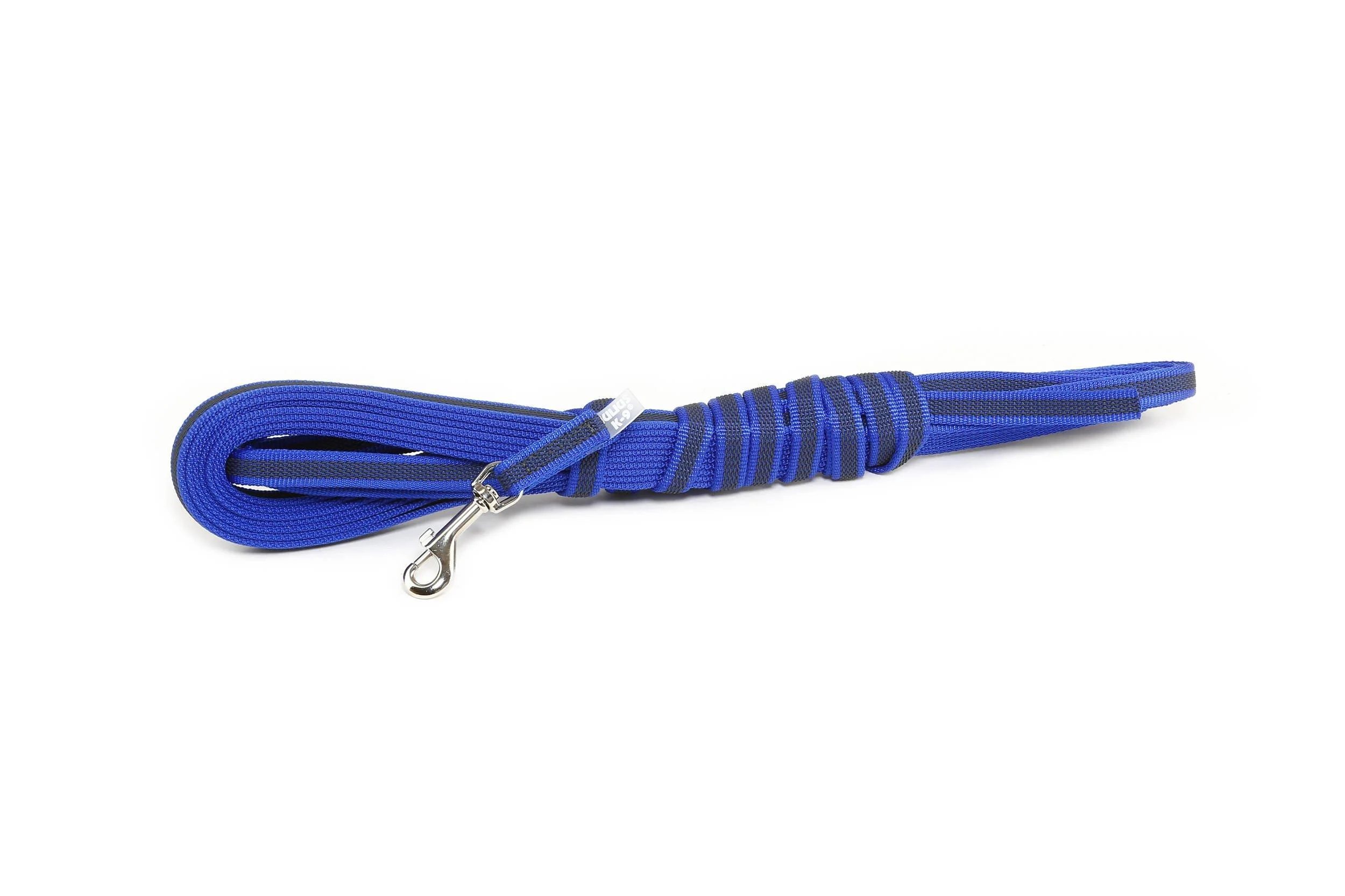 IDC Color & Gray rubberized leash 14 mm x 10 m without loop blue-grey Blue-grey 14 mm x 10 m (without loop)