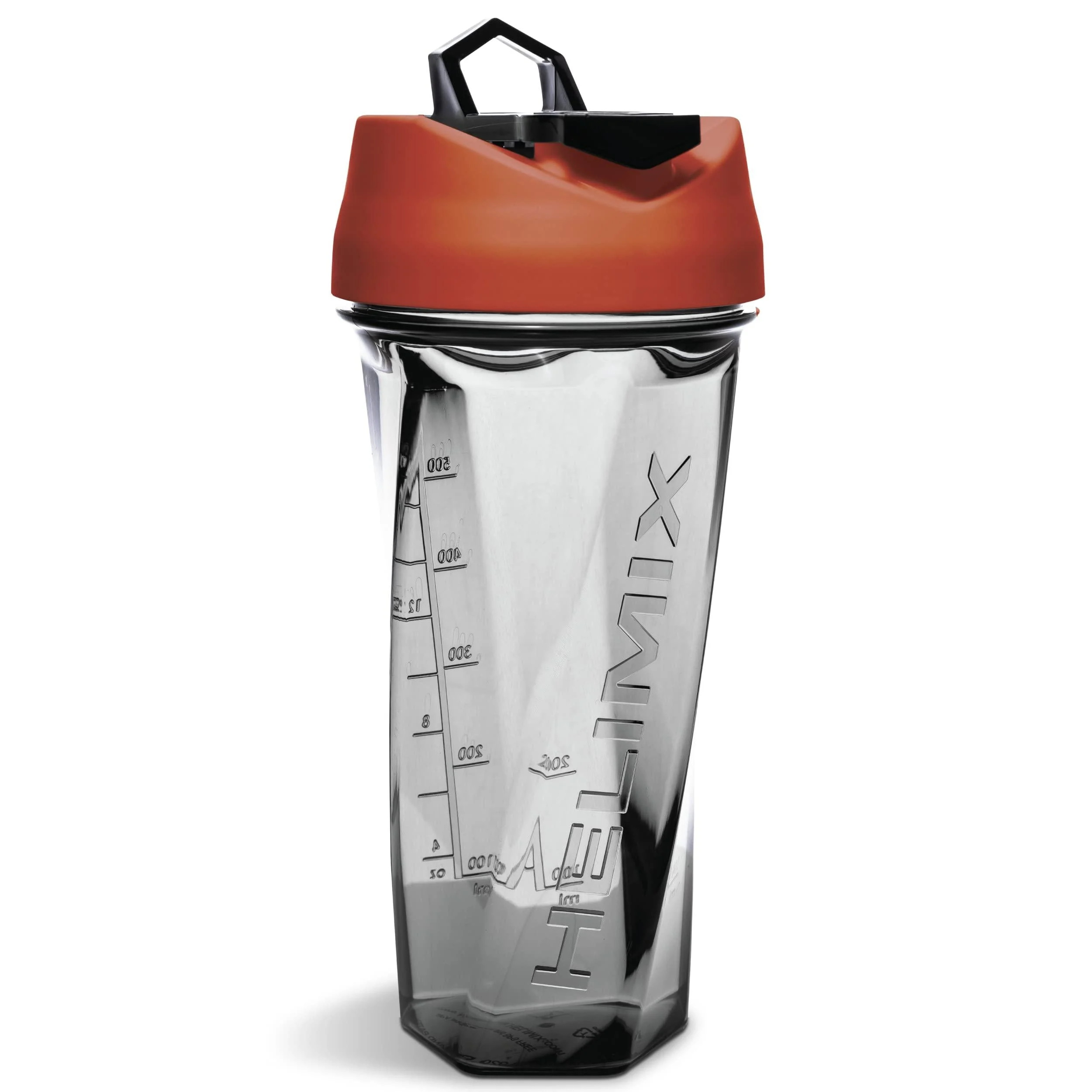 Helimix Vortex Blender Shaker Bottle 28oz | No Blending Ball or Whisk | USA Made | Portable Pre Workout Whey Protein Drink Shaker Cup | Mixes Cocktails Smoothies Shakes | Dishwasher Safe Red