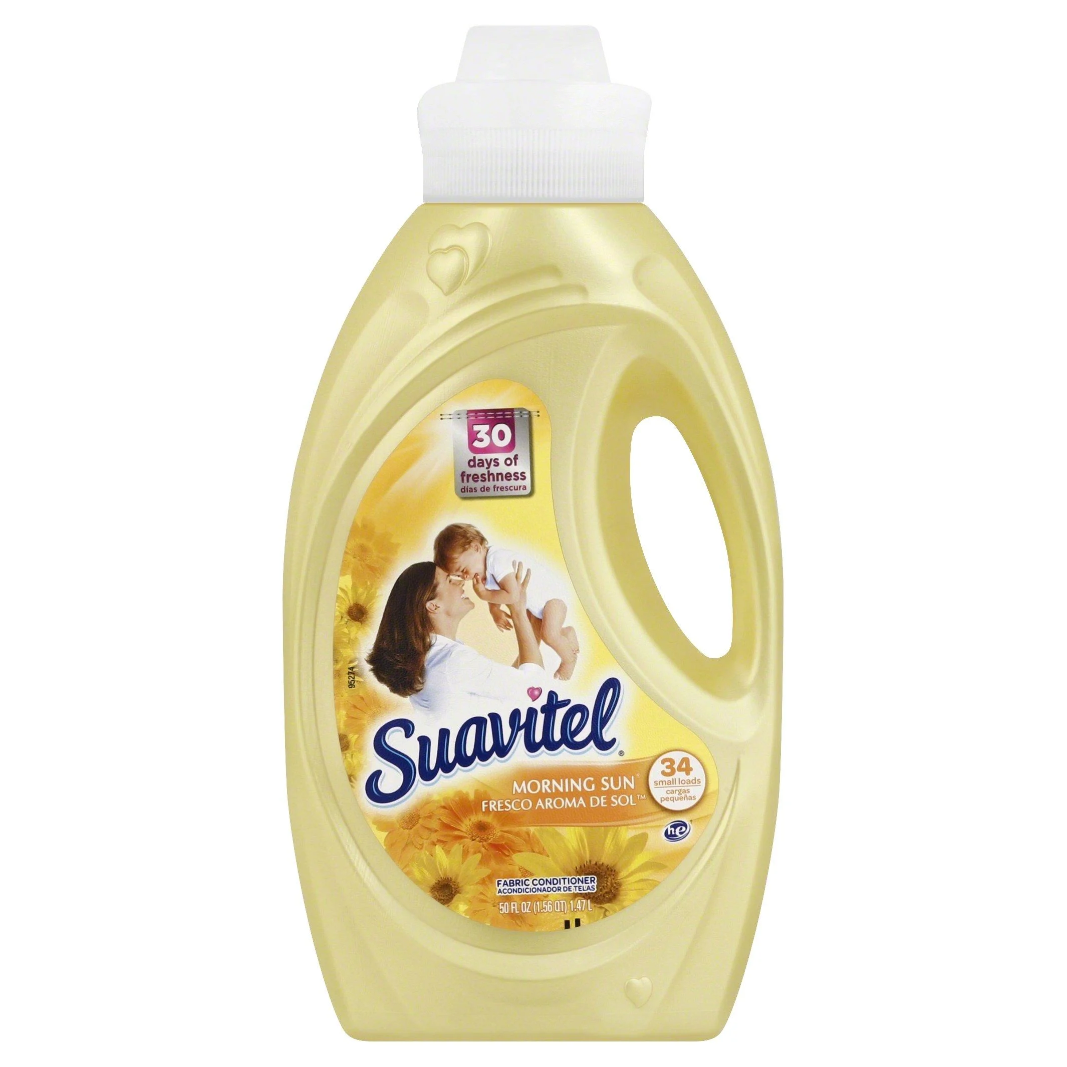 Suavitel Fabric Softener Morning Sun 50 Ounce