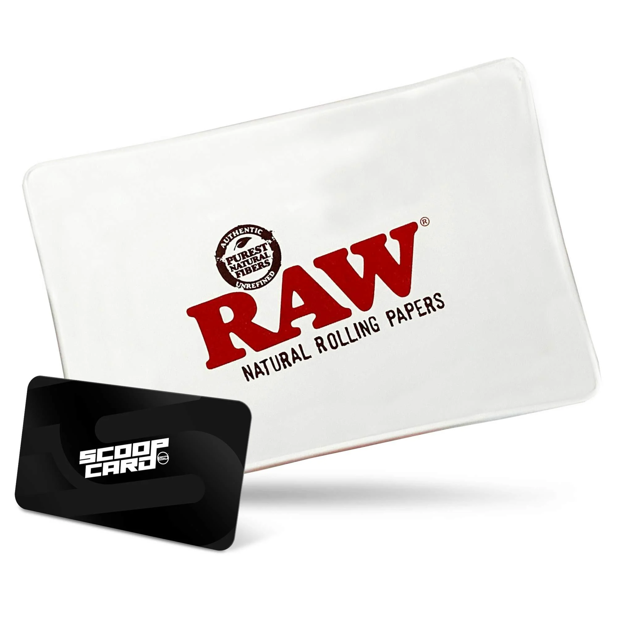 RAW Rolling Tray Glass Star Tray | Size Mini | Shatter Resistant and Extremely Durable That is Elegant Sleek and Transparent Heat Resistant Glass - RAW ELEMENTS