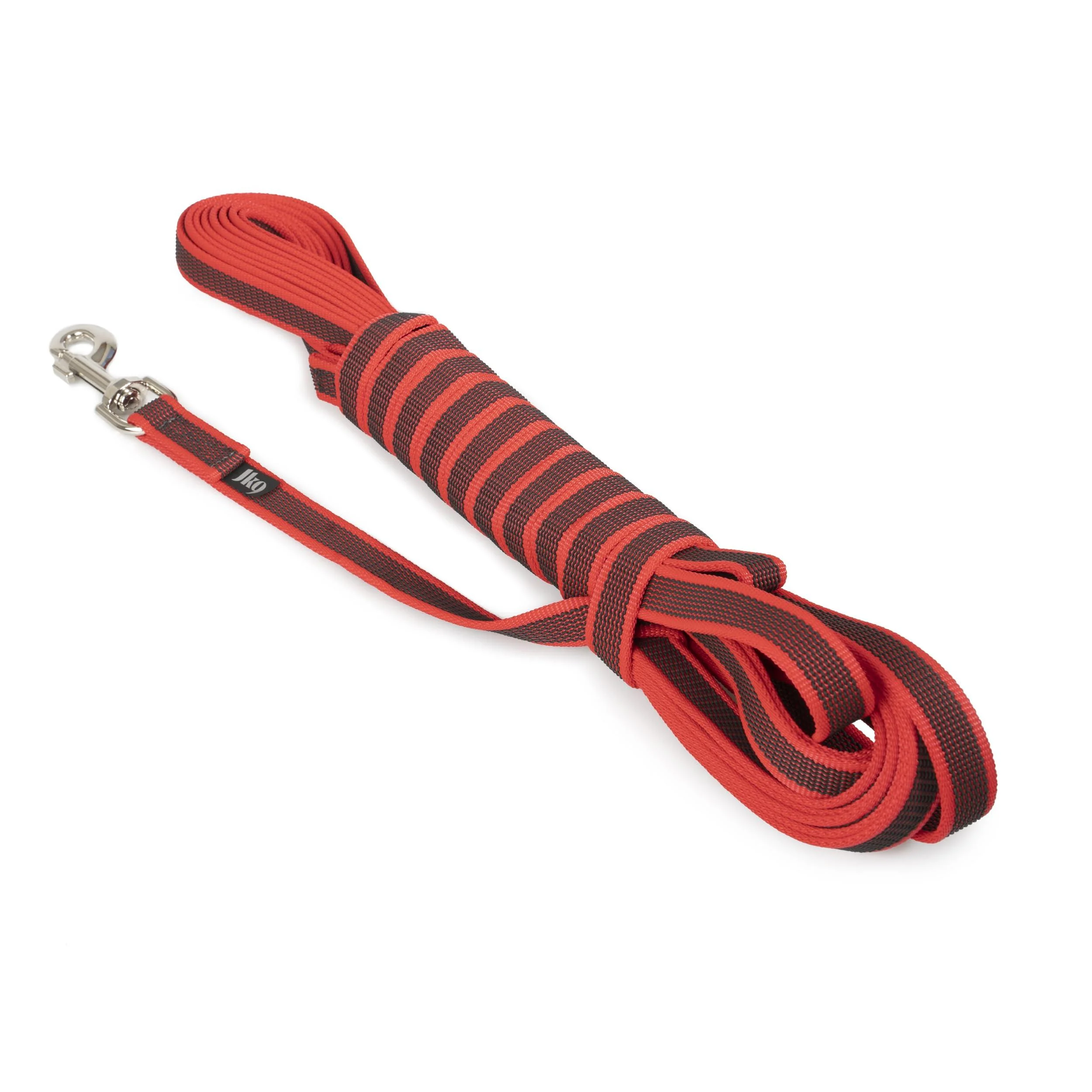 IDC Color & Gray rubberized leash 20 mm x 10 m with loop red-grey Red-grey 20 mm x 10 m (with loop)