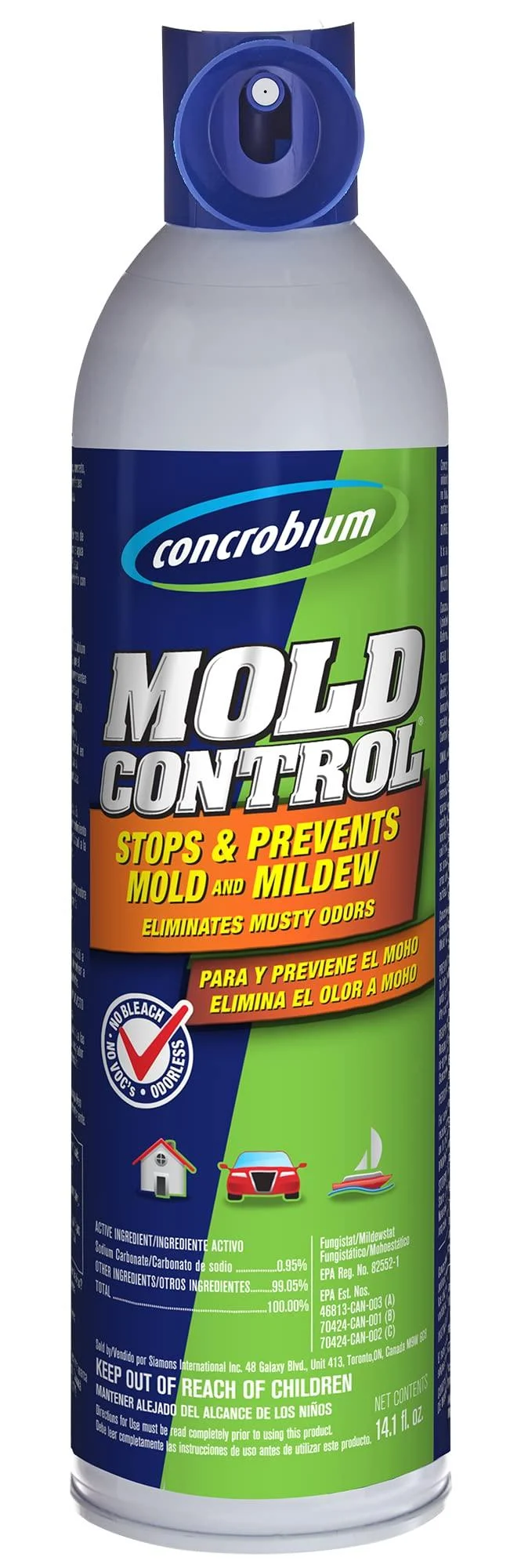 Concrobium 27400 Mold Control Aerosol, 14.1 Ounce 14.1 oz Aerosol - Rust-Oleum