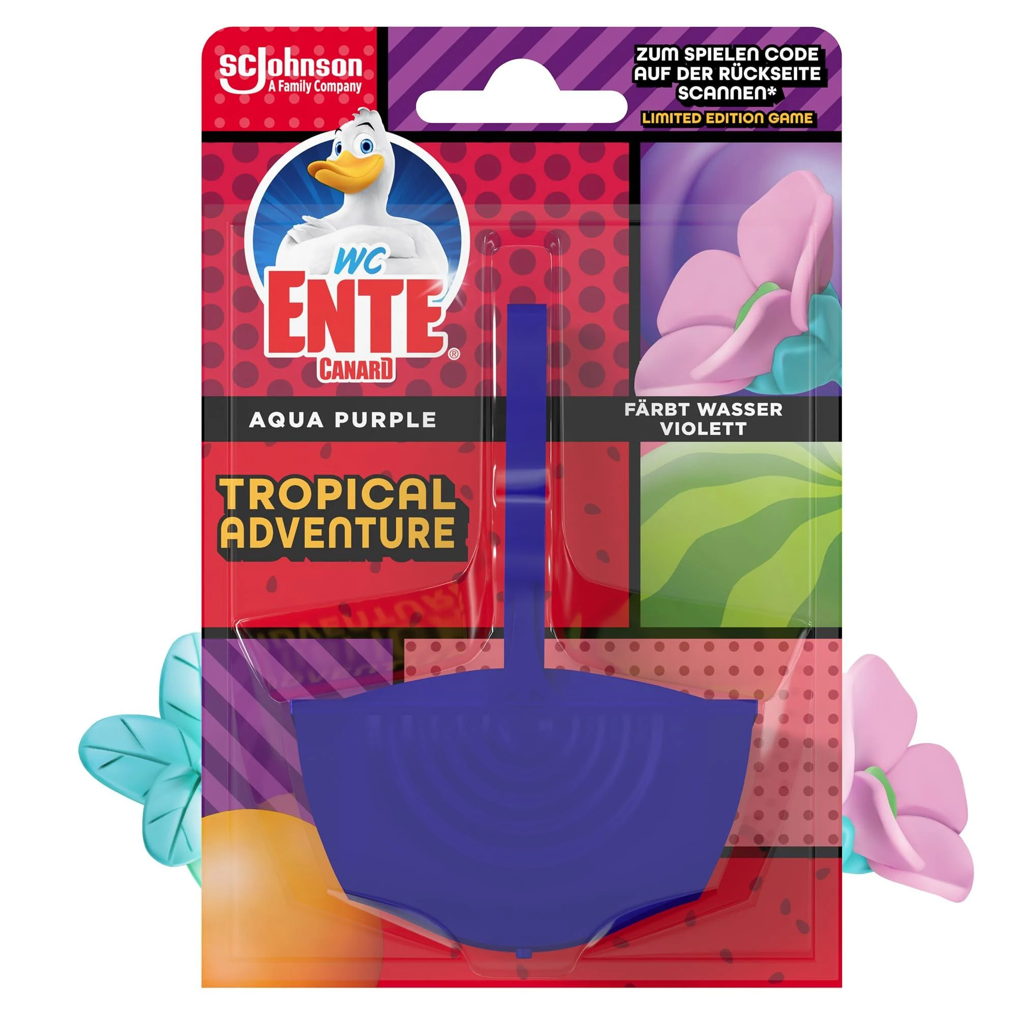 WC-Duck Aqua Purple Tropical Adventure WC-Hook 1 pack 36g 36 g (1 pack) Tropical Adventure