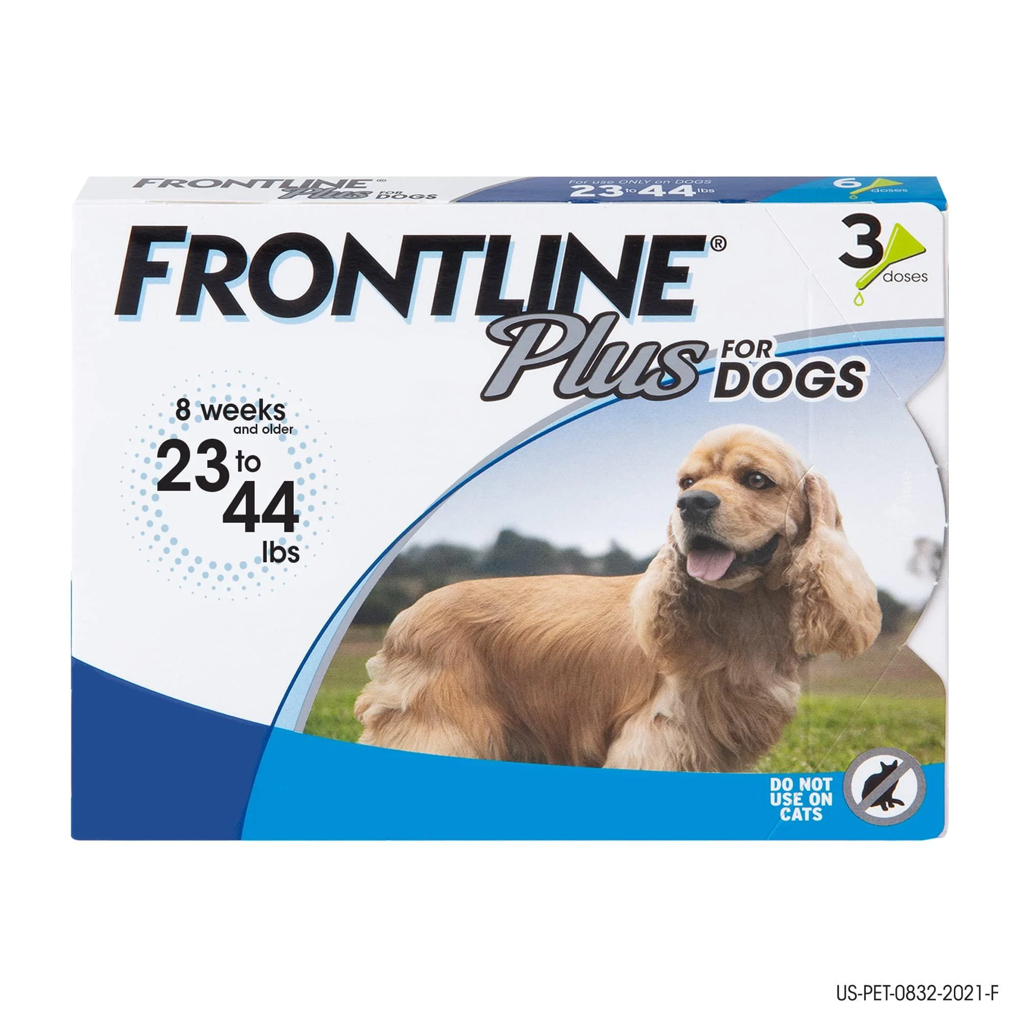 FRONTLINE Flea and Tick Treatment for Dogs Medium Dogs 3 count