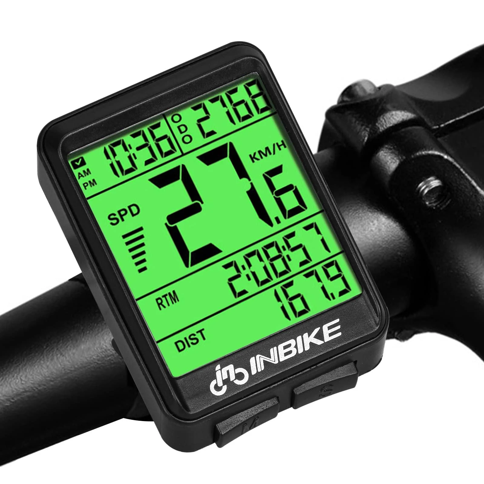 Bicycle computer wirelessly - Maozhbo Bicycle mileage Tachometer Tachometer IPX7 waterproof wheel computer with LCD display multi -function automatic waking up for children and adults