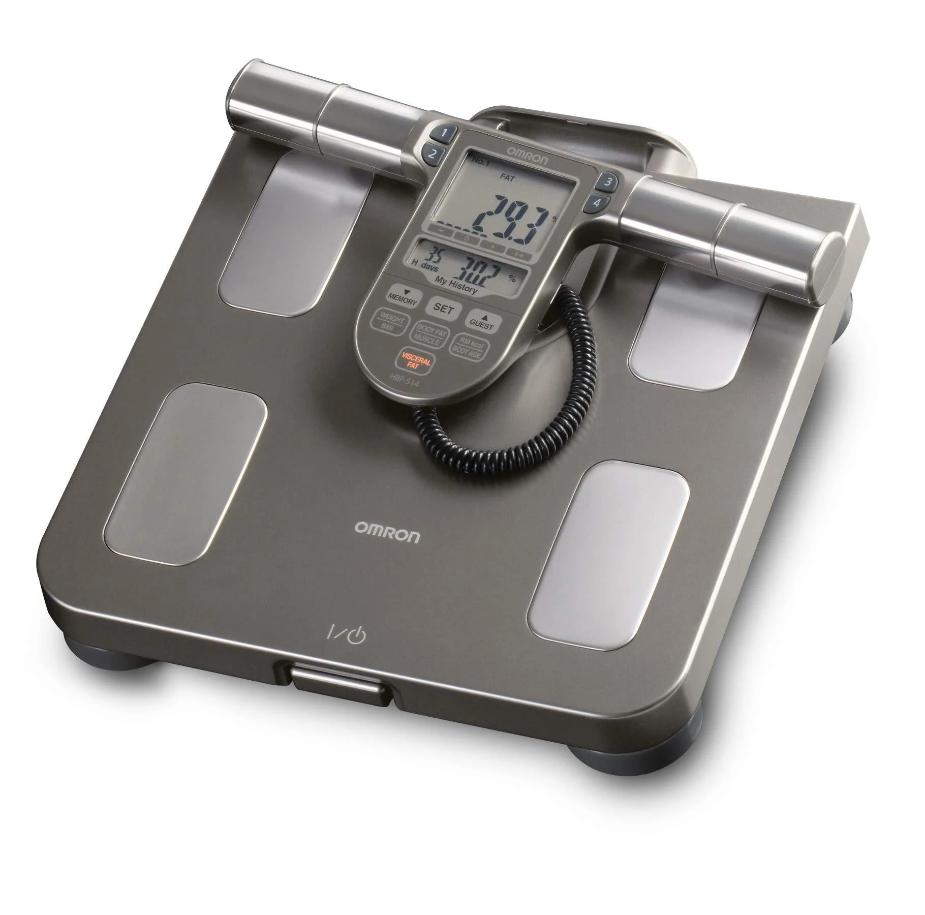 Omron Body Composition Monitor with Scale - 7 Fitness Indicators & 90-Day Memory 90-Day Memory Tracker