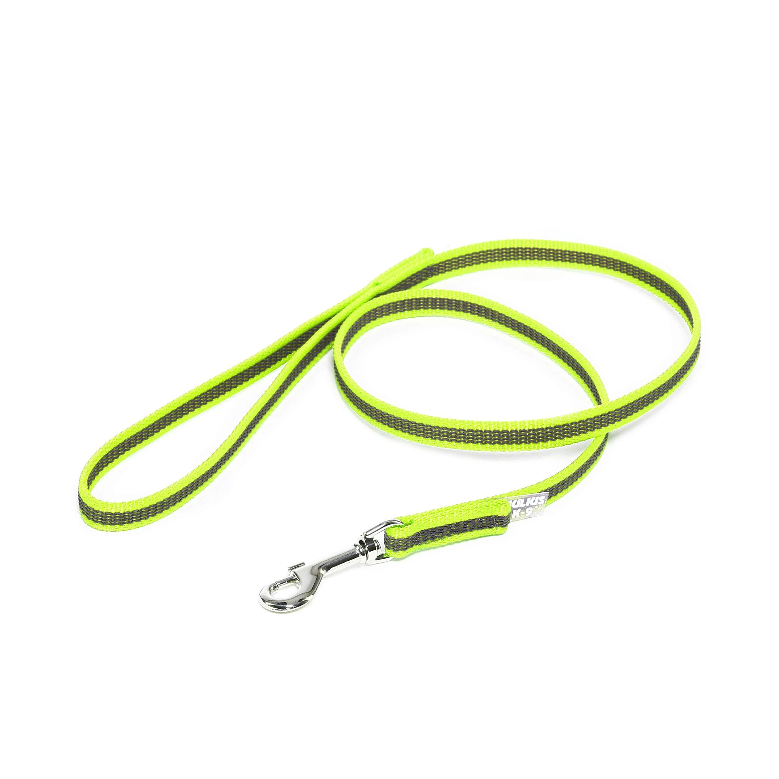 IDC Color & Gray rubberized leash 14 mm x 1 m with loop neon gray Neon gray 14 mm x 1 m (with loop) - JULIUS K-9
