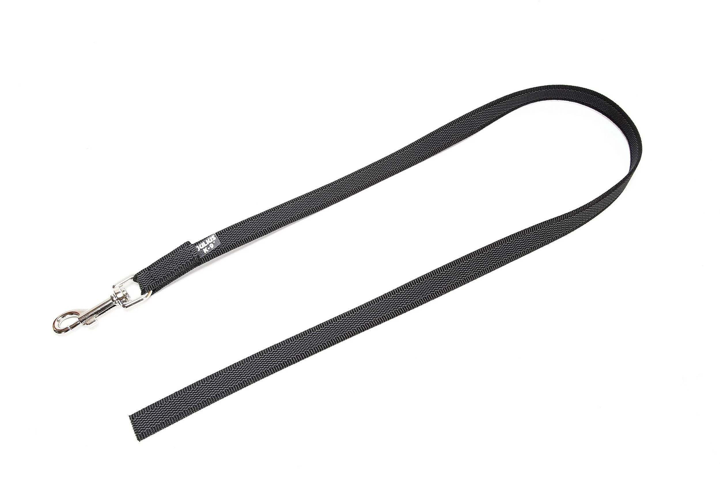 IDC Color & Gray rubberized leash 14 mm x 1 m without loop black-gray Black-gray 14 mm x 1 m (without loop)