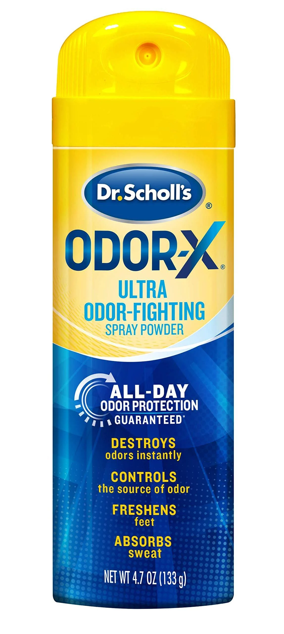 Dr. Scholls Odor-X ODOR-FIGHTING Spray-Powder // All-Day Odor Protection and Sweat Absorption - Packaging May Vary Ultra Odor Fighting Spray (4.7 oz)