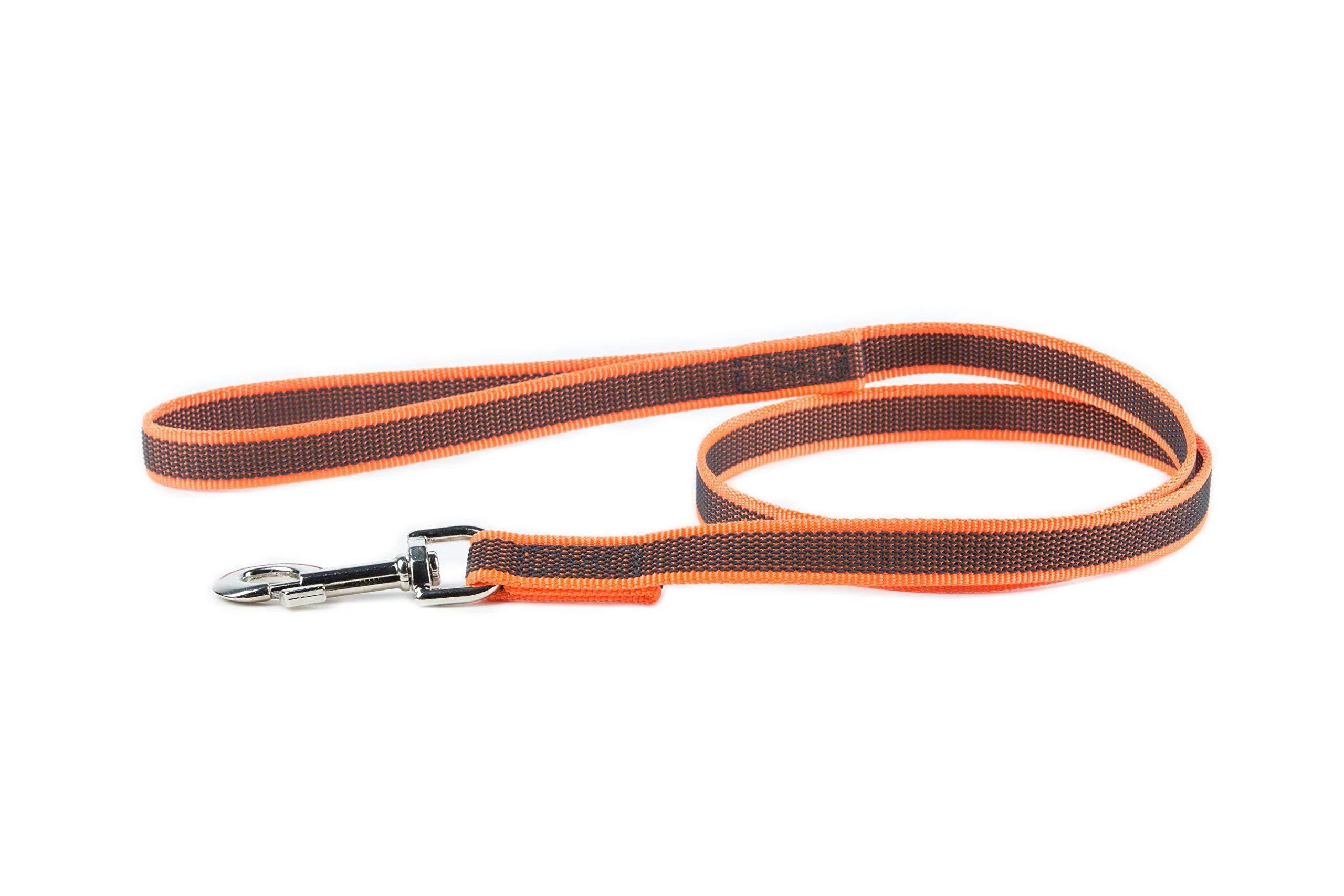 IDC Color & Gray rubberized leash 20 mm x 1.2 m with loop orange-gray Orange-gray 20 mm x 1.2 m (with loop)