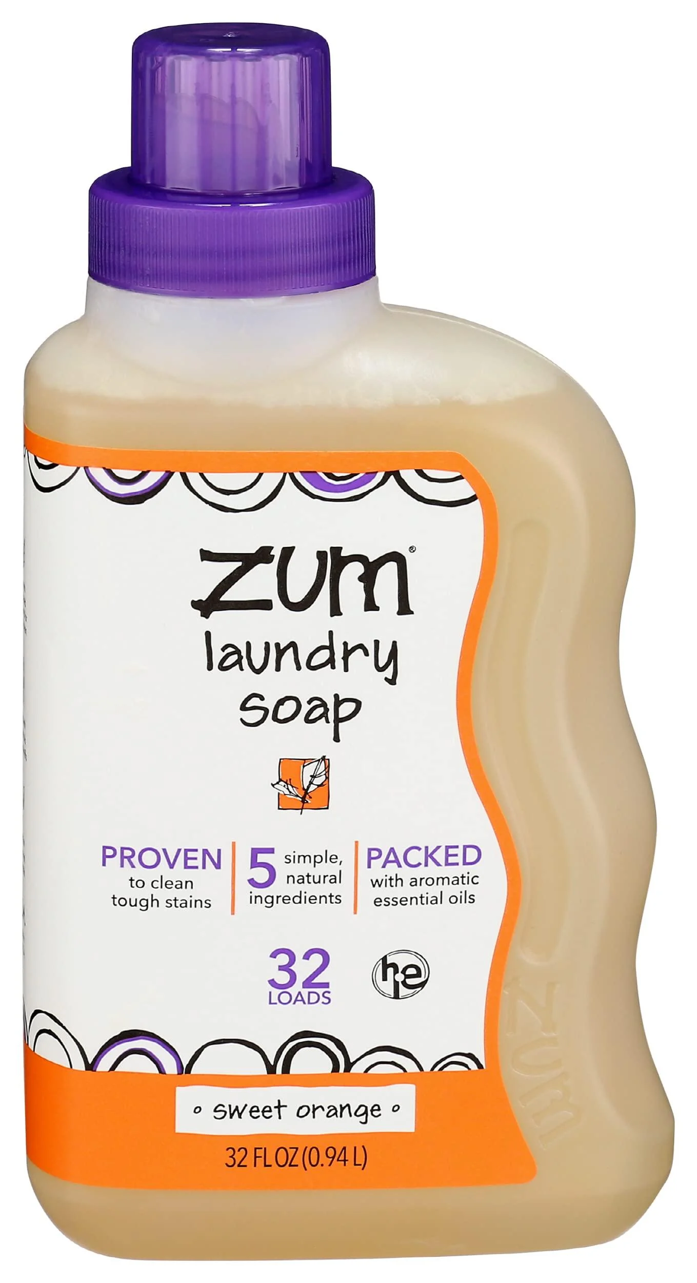 ZUM Zum Clean Aromatherapy Laundry Soap Sweet Orange 32 fl oz (.94 L)