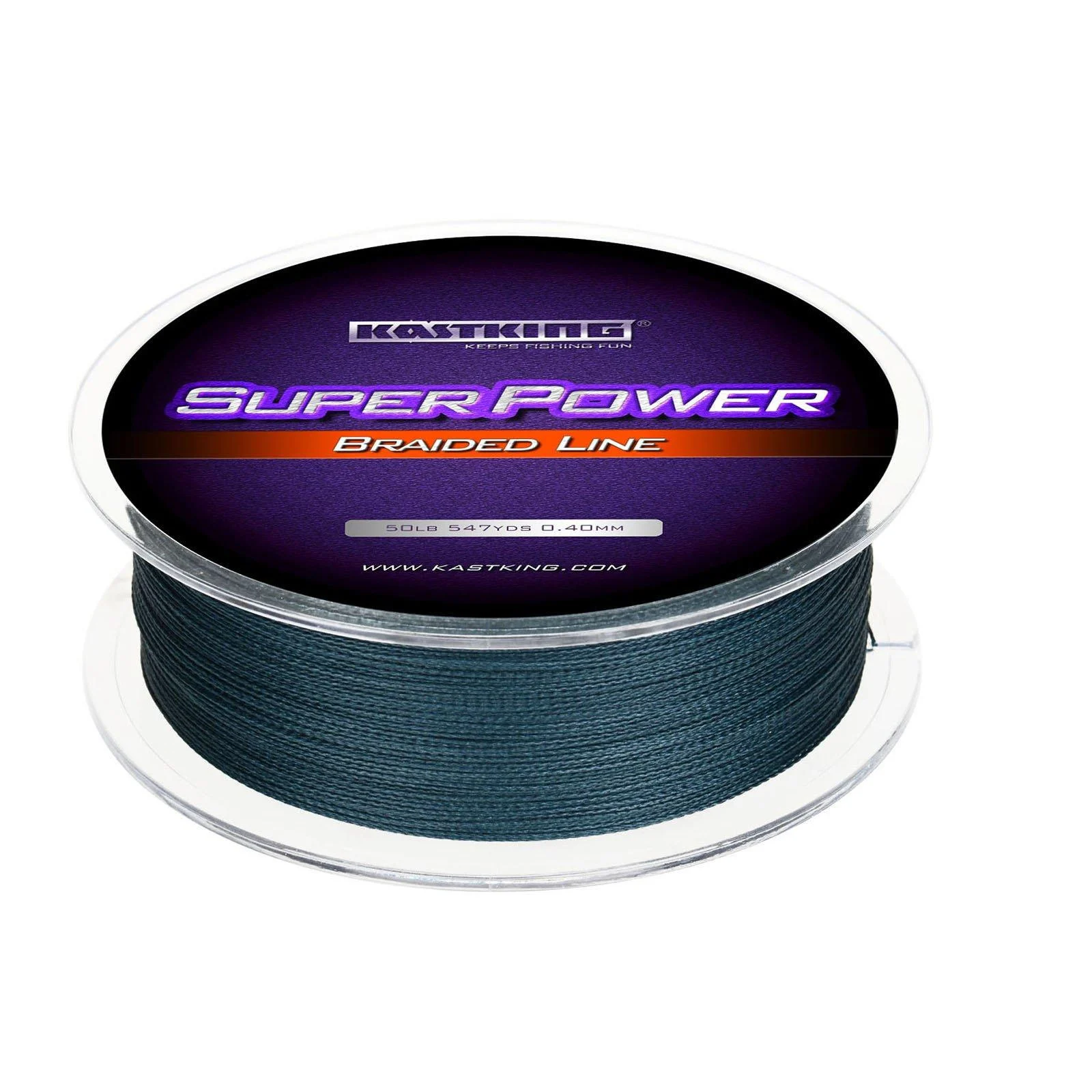 KastKing SuperPower Braided Fishing Line - Abrasion Resistant Braided Lines Incredible Superline Zero Stretch Smaller Diameter A Must-Have! Low-Vis Gray 327yds-20lb-0.18mm