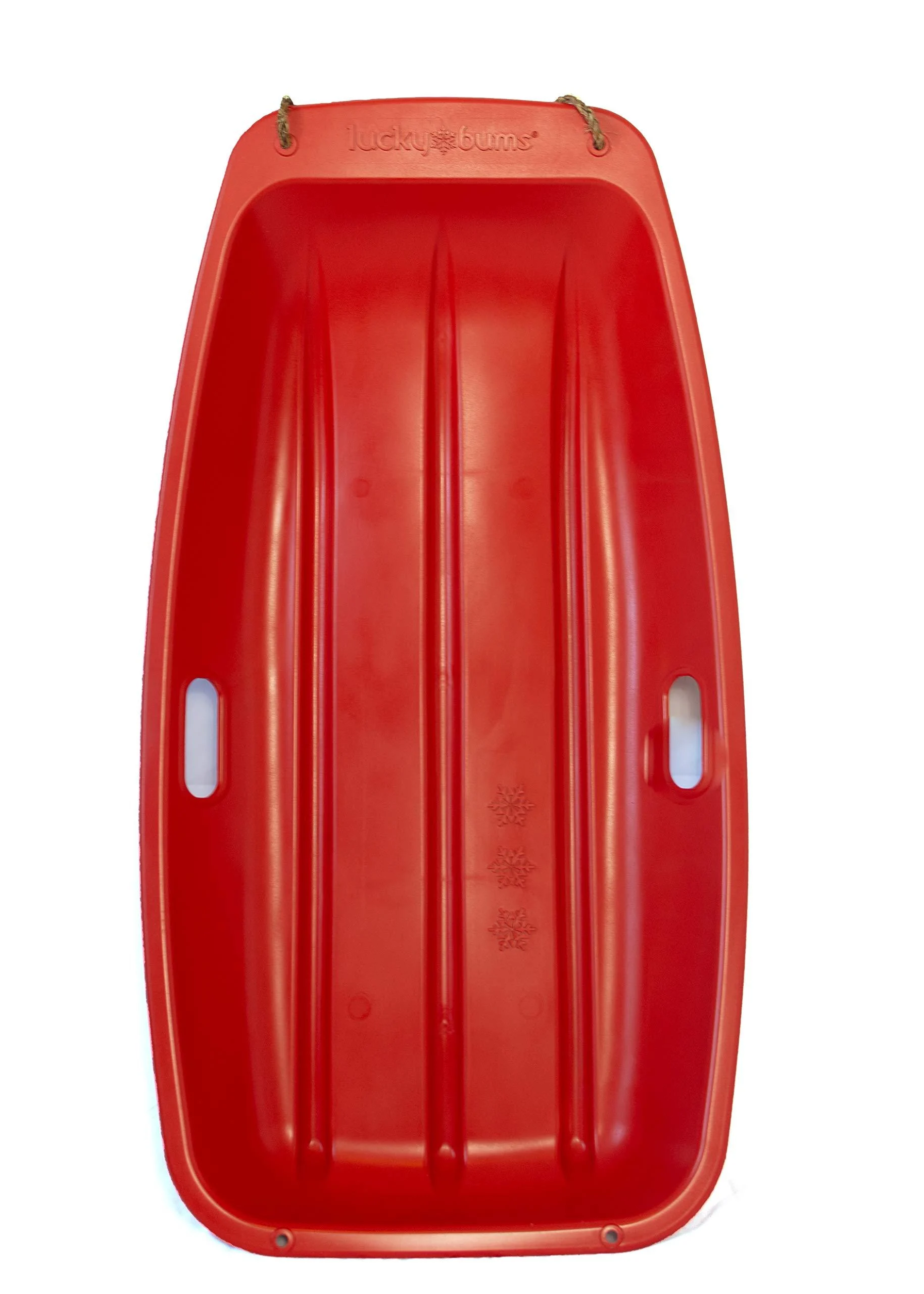 Lucky Bums Kids Plastic Snow Sled Toboggan Red