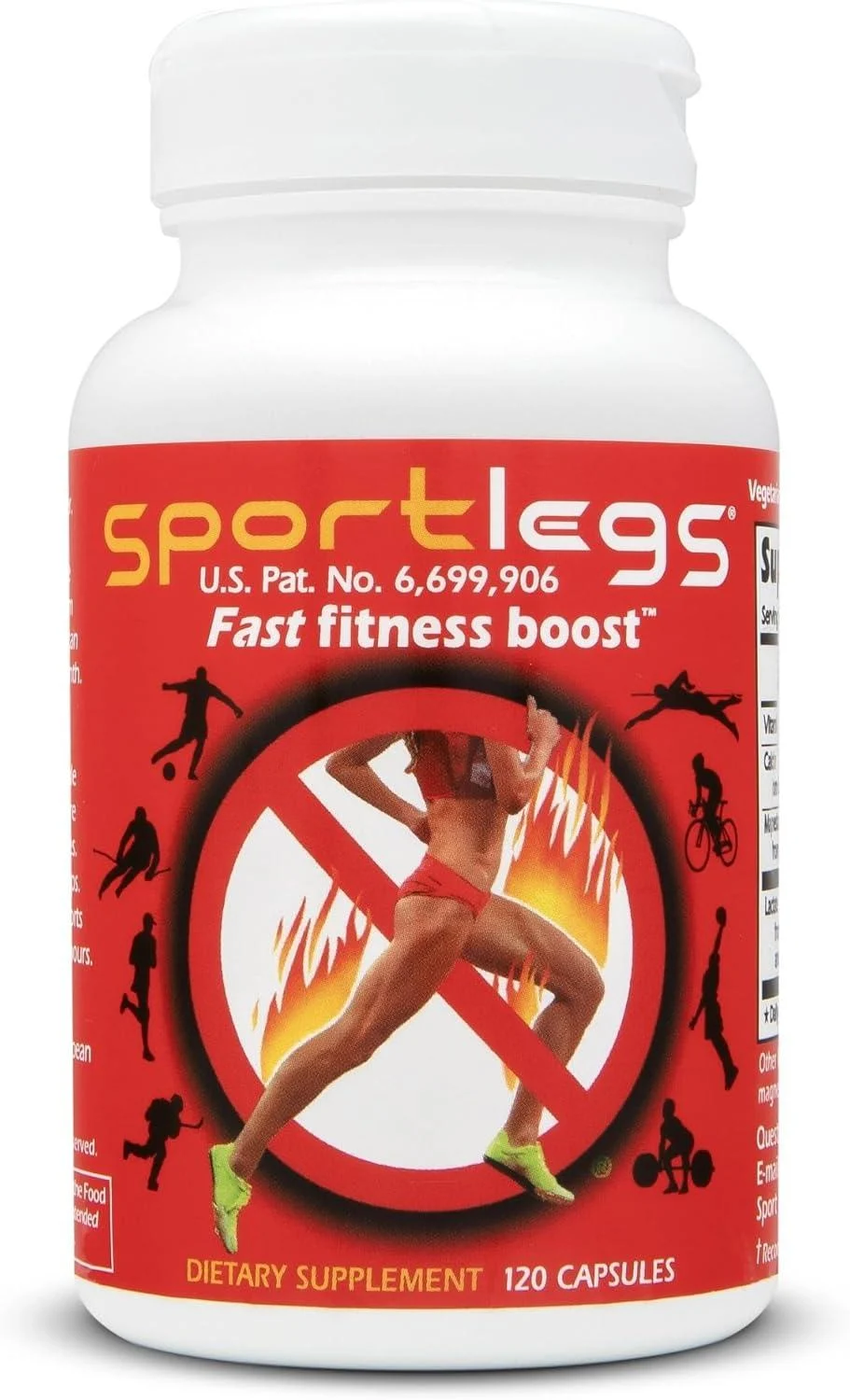 Sportlegs Fast Fitness Boost Pre Workout - 120 Capsules
