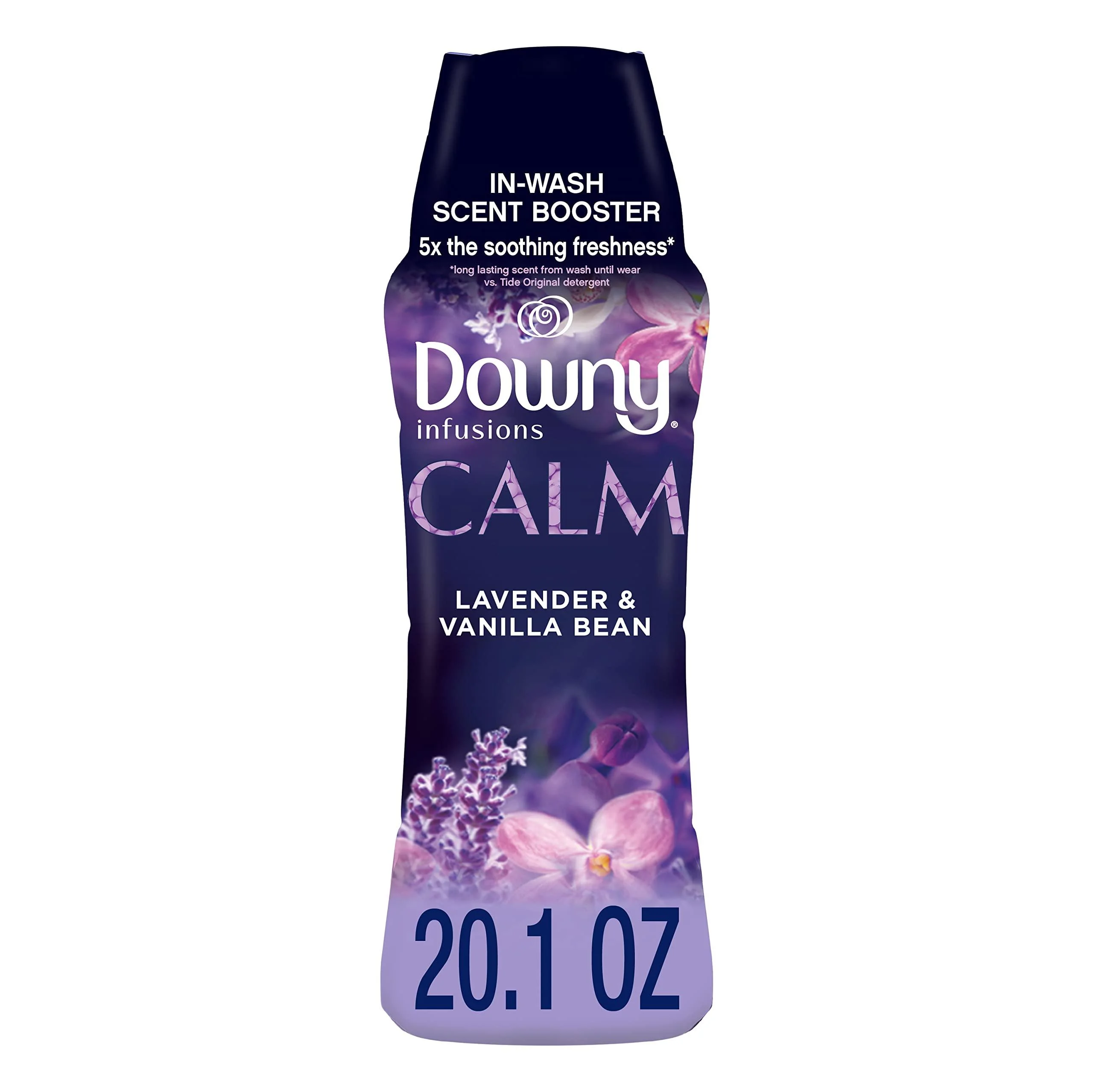 Downy Infusions Laundry Scent Booster Beads for Washer, Calm, Lavender & Vanilla Bean, 20.1 Oz Scent Booster Beads, 20.1oz