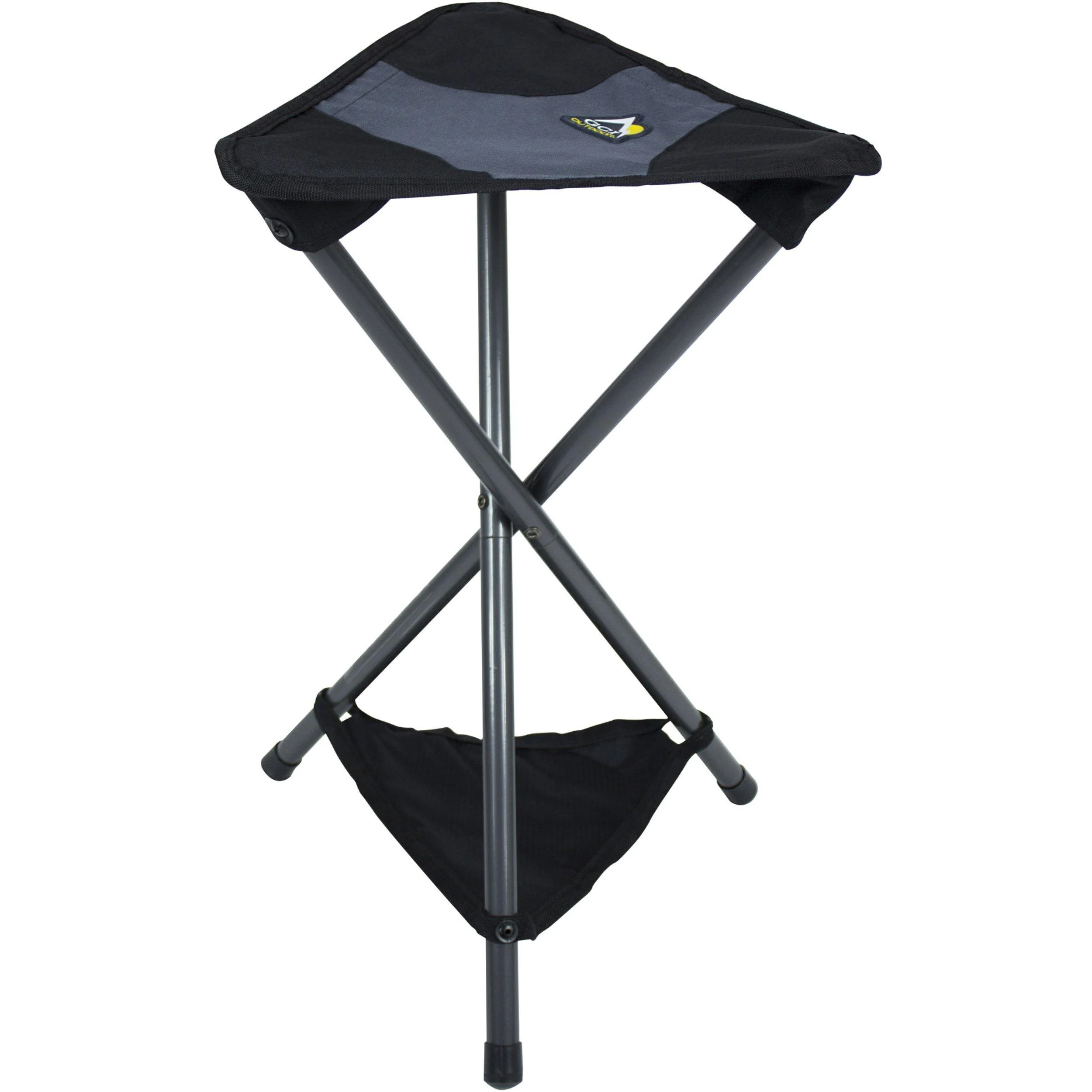 GCI Outdoor PackSeat Camping Stool Portable Folding Stool Midnight Quik-e-seat Portable