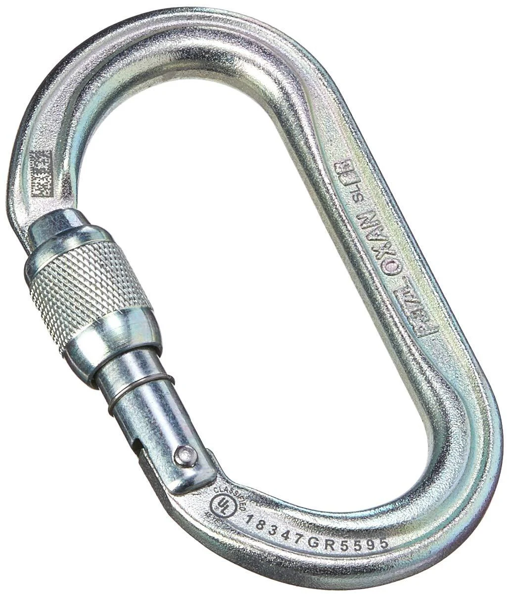 PETZL Pro Oxan Screw-Lock Carabiner Gold Screw-Lock