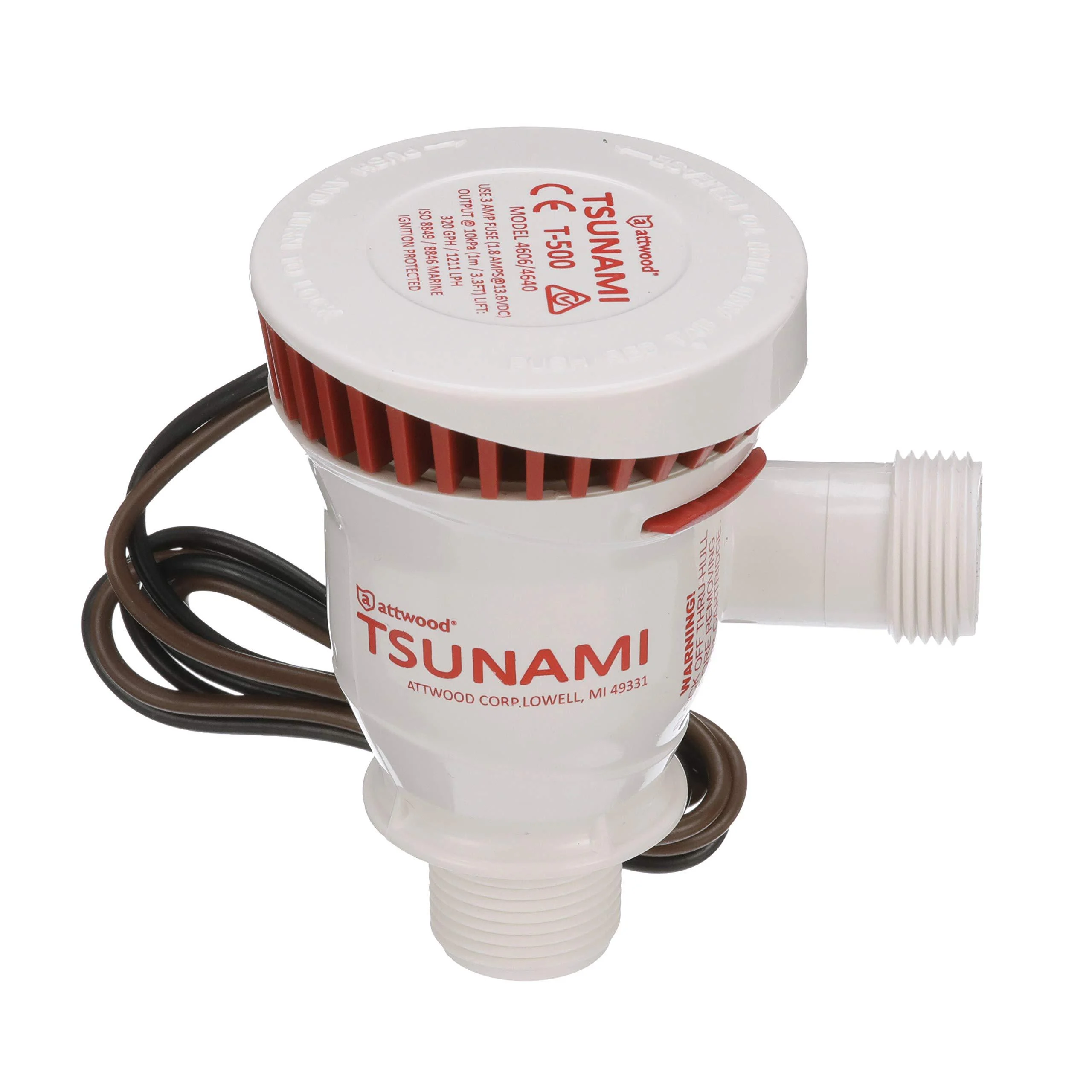 attwood Tsunami Aerator Pump T500 - 7/8" L