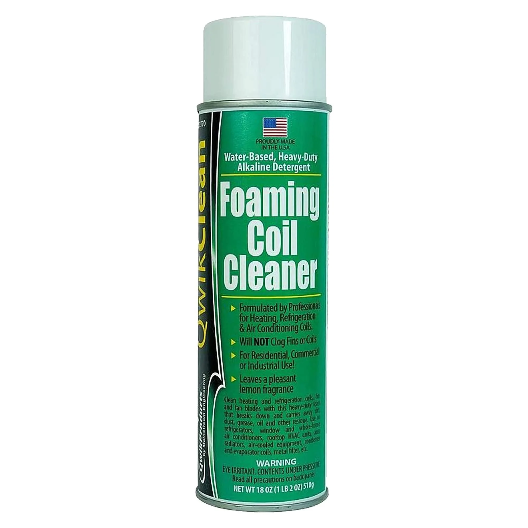 Foaming Coil Cleaner for AC Unit Heating Refrigerator Air Conditioner No Rinse Coil Cleaner Spray Breaks Down Dirt Dust Grease and Oil - QwikProducts