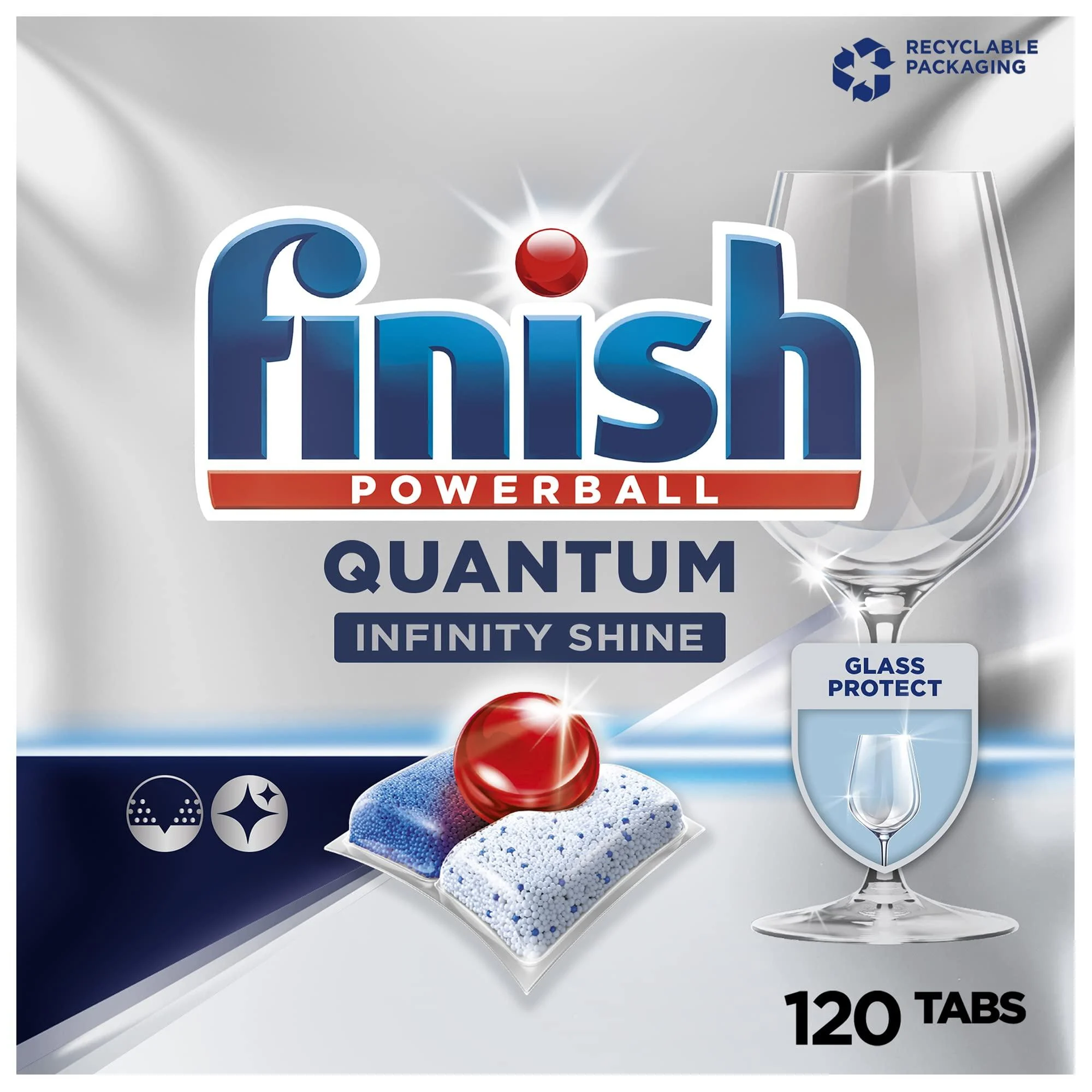 Finish Quantum Infinity Shine Dishwasher Tablets REGULAR 120 Tablets