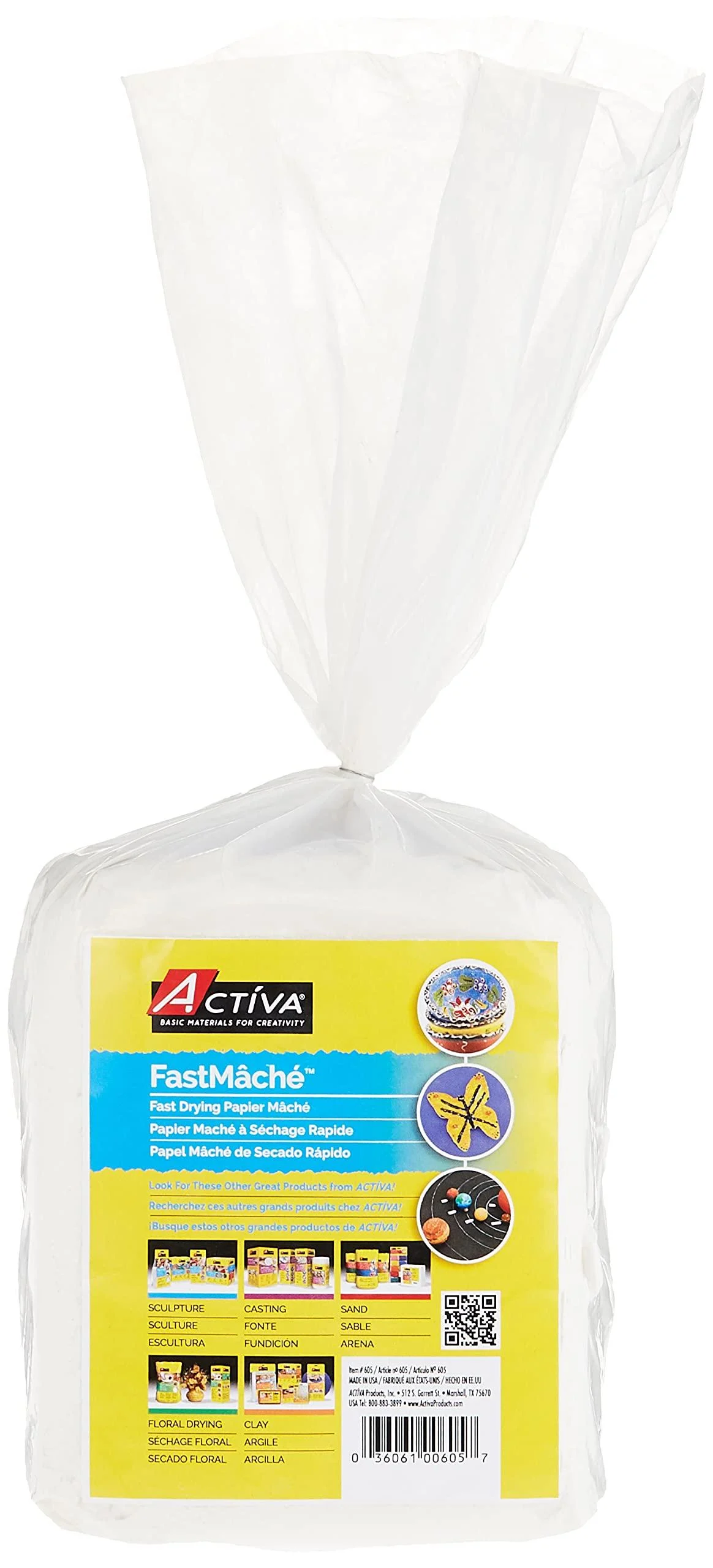 ACTIVA Fast Mache Fast Drying Instant Papier Mache - 4 pounds 4 lbs.