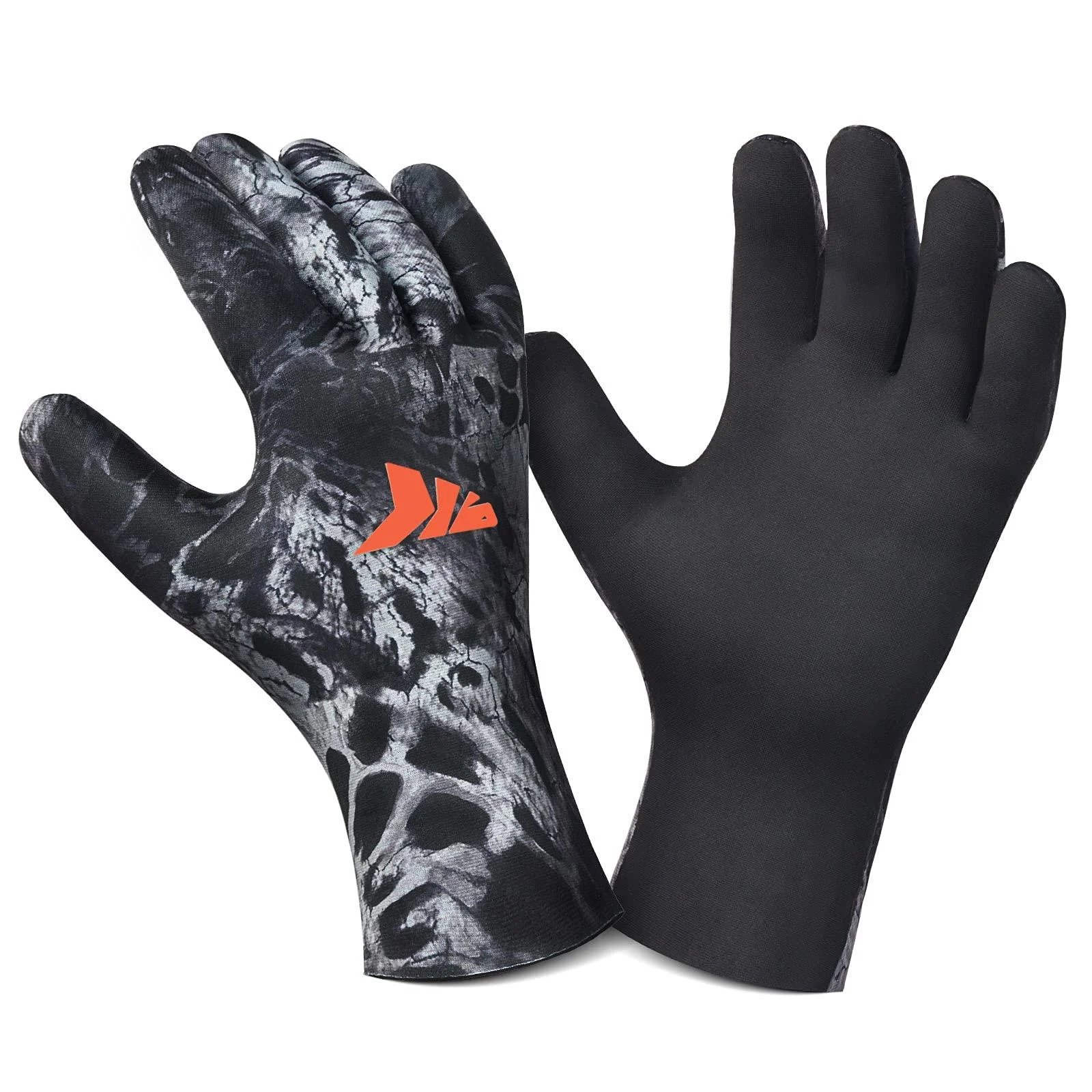 KastKing IceRiver Fishing Gloves 100% Waterproof Cold Winter Weather Fishing Gloves Fishing Gloves for Men and Women Ideal for Ice Fishing, Winter Fishing, or Other Outdoor Winter Sports Prym1 Blackout Medium