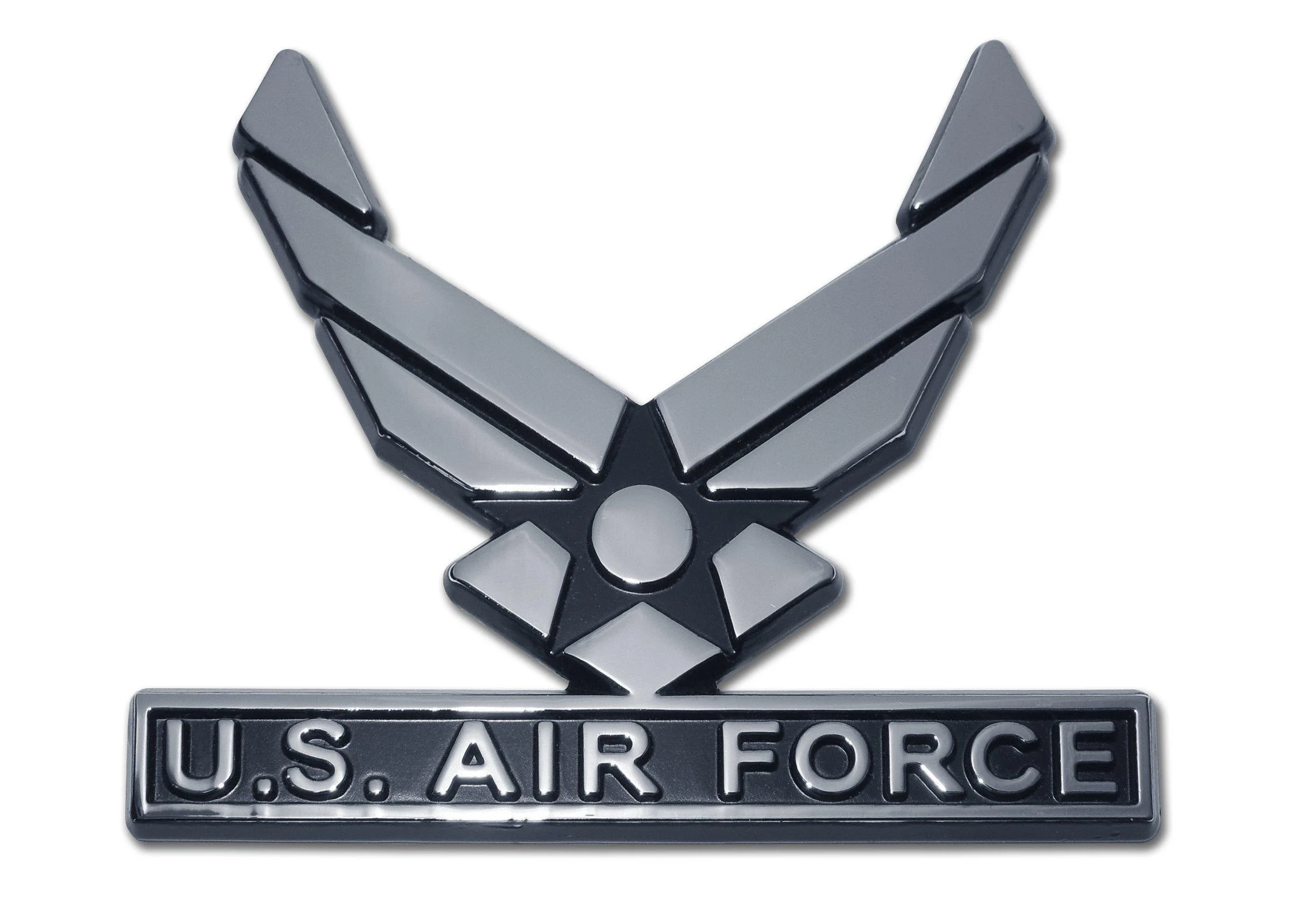 Elektroplate U.S. Air Force Wings Chrome Auto Emblem