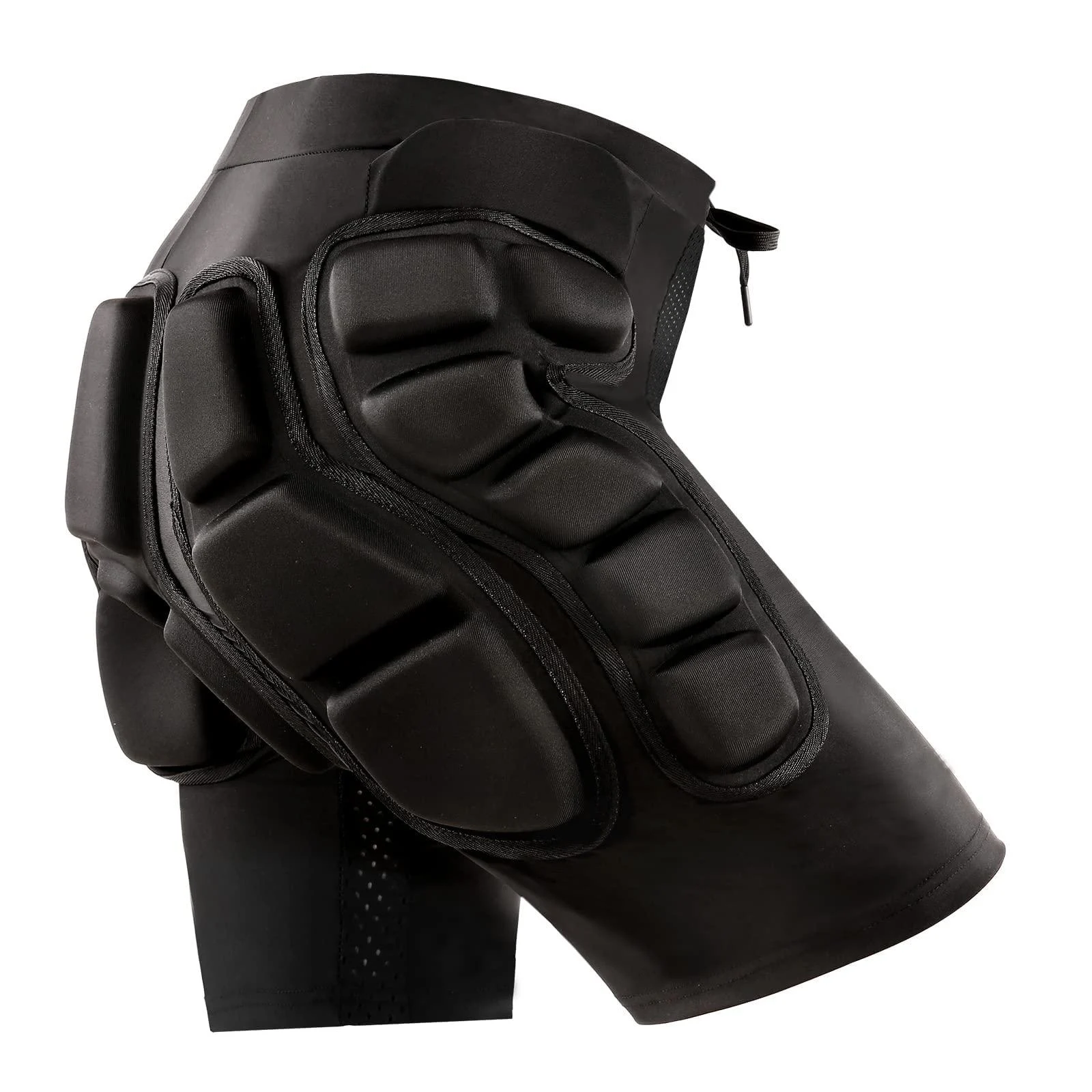 Relaxyee Protective Padded Shorts Skiing Hip Padded Shorts 0.8in Thick 3D EVA Hip Protector Padded Short Pants Skating Impact Pad Large