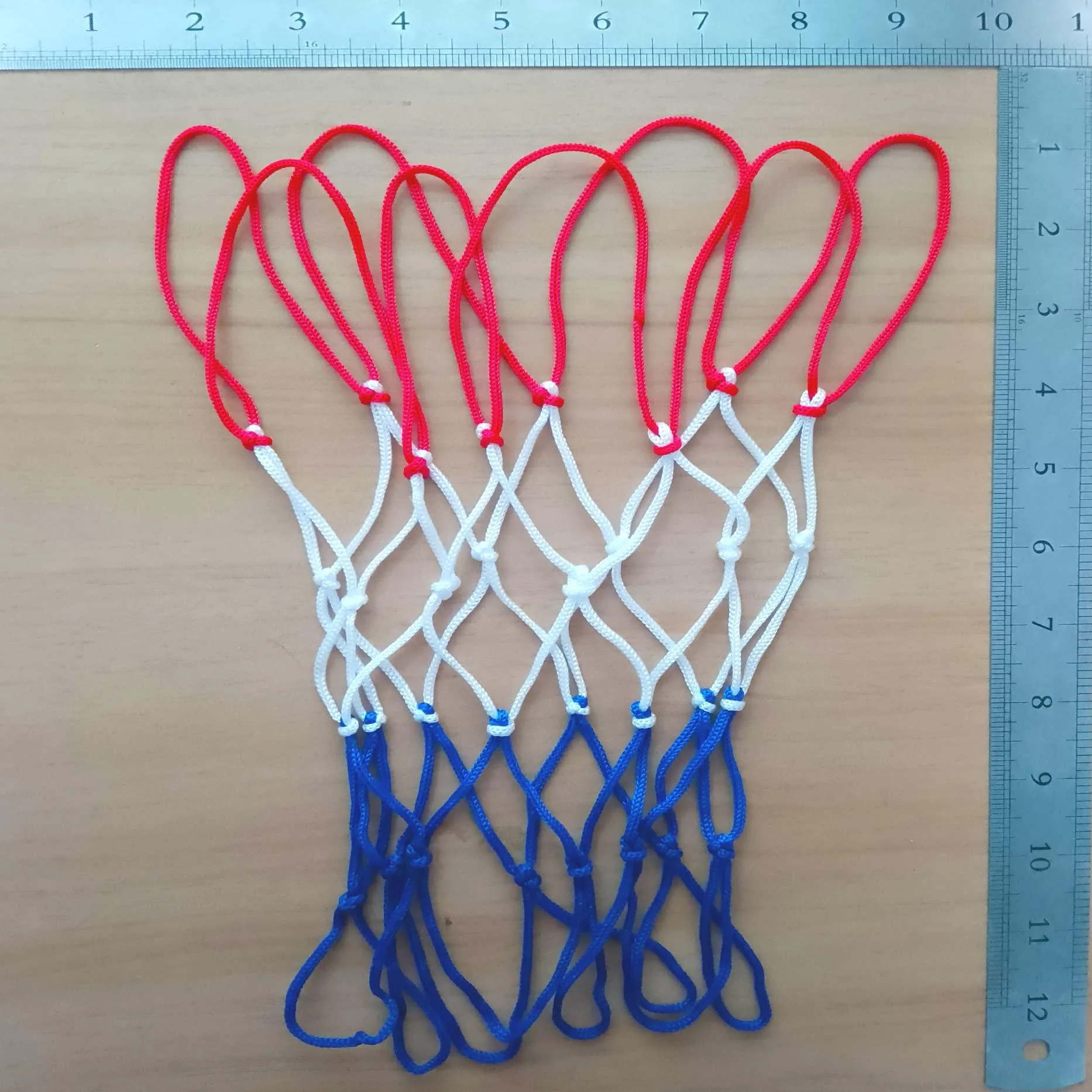 Small Replacement Net for Mini Basketball Hoop Fits 8 Loops, 8"-10.25" Rims, All Weather Anti Whip
