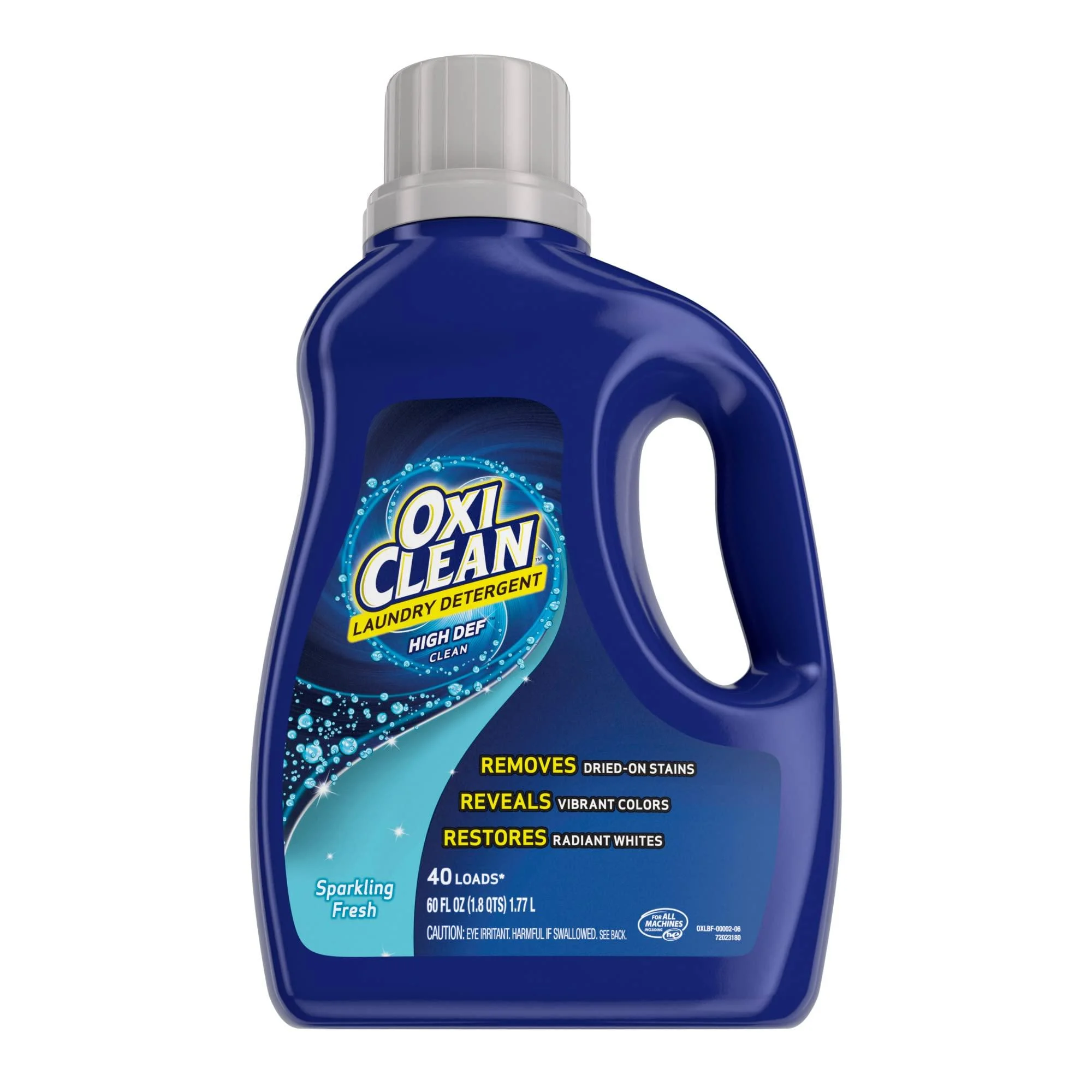 OxiClean High Def Sparkling Fresh Liquid Laundry Detergent, 60 oz. (Pack of 1)