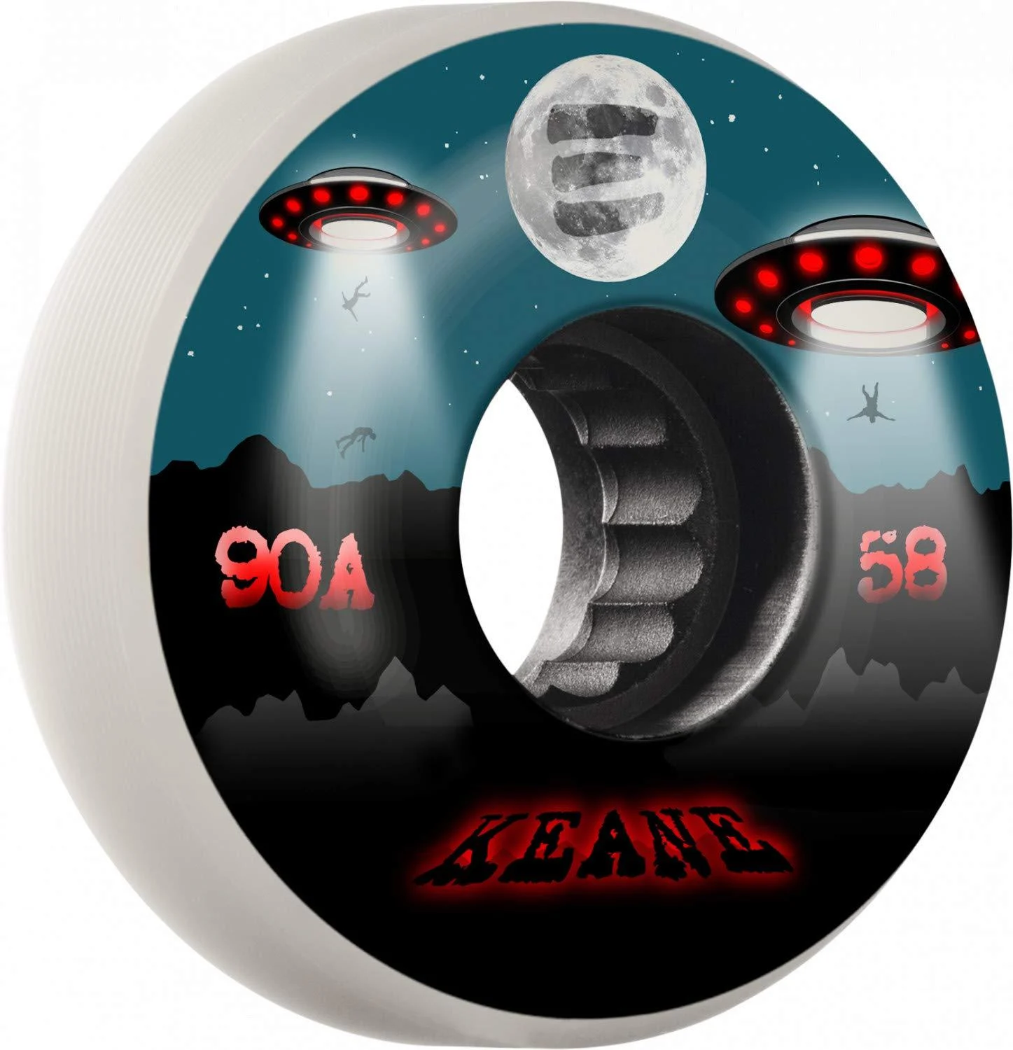 RollerBones Eulogy Pro Sean Keane Signature Wheel Abduction Aggressive Inline Wheel 58mm x 90A 4pk 58mm Sean Keane Abduction 90A