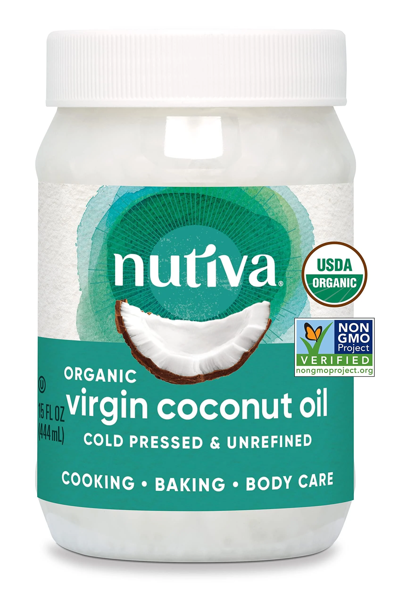 Nutiva Organic Coconut Oil Virgin 14 fl oz (414 ml)