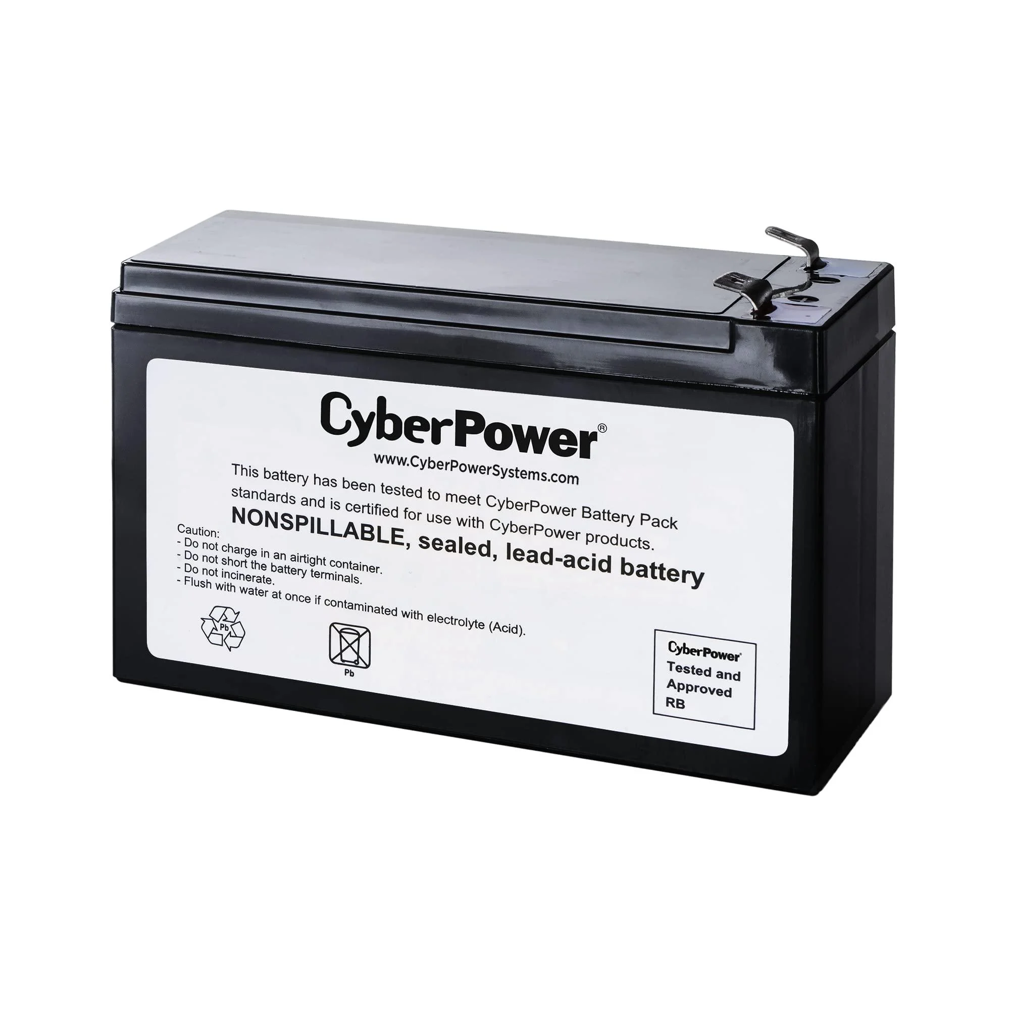 CyberPower RB1280A UPS Replacement Battery Cartridge Maintenance-Free User Installable 12V/9Ah