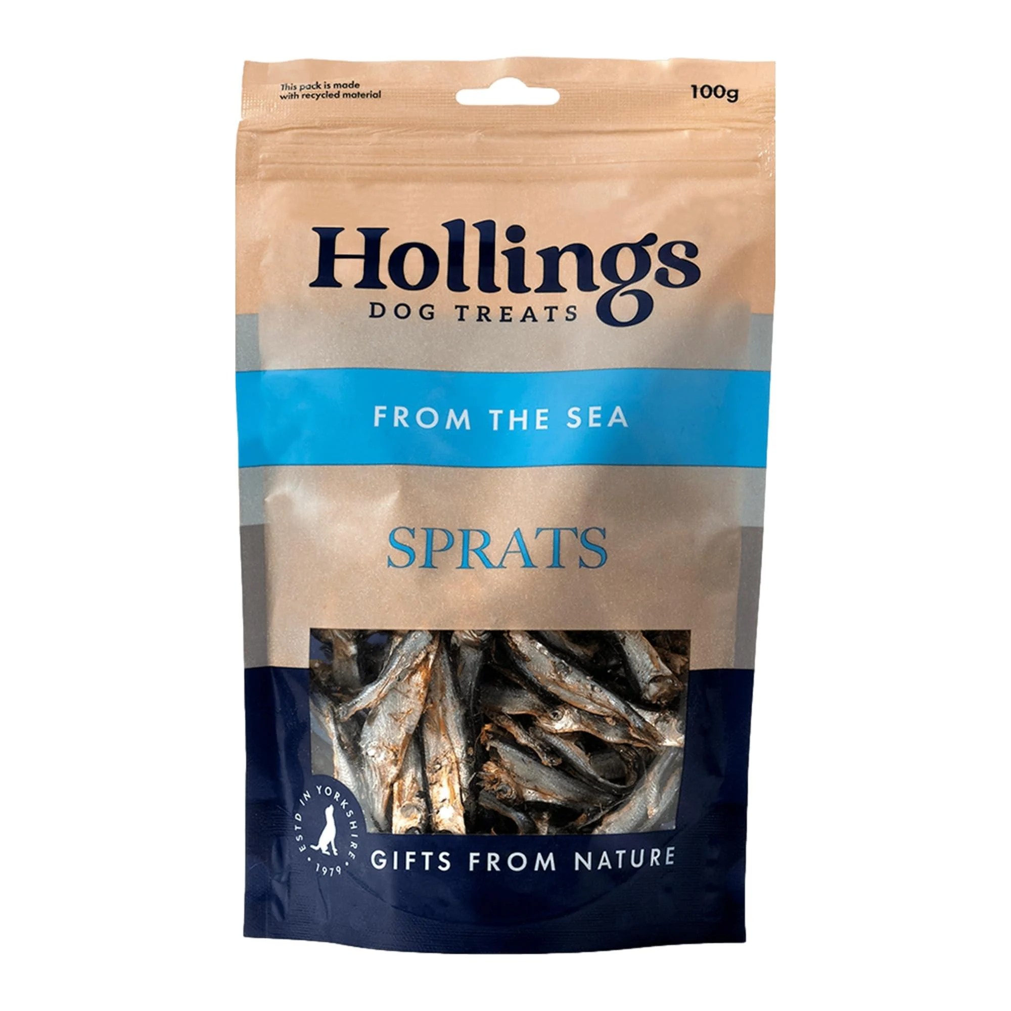 Hollings Sprats for Dogs 100g Pack of 1 100 g (Pack of 1)