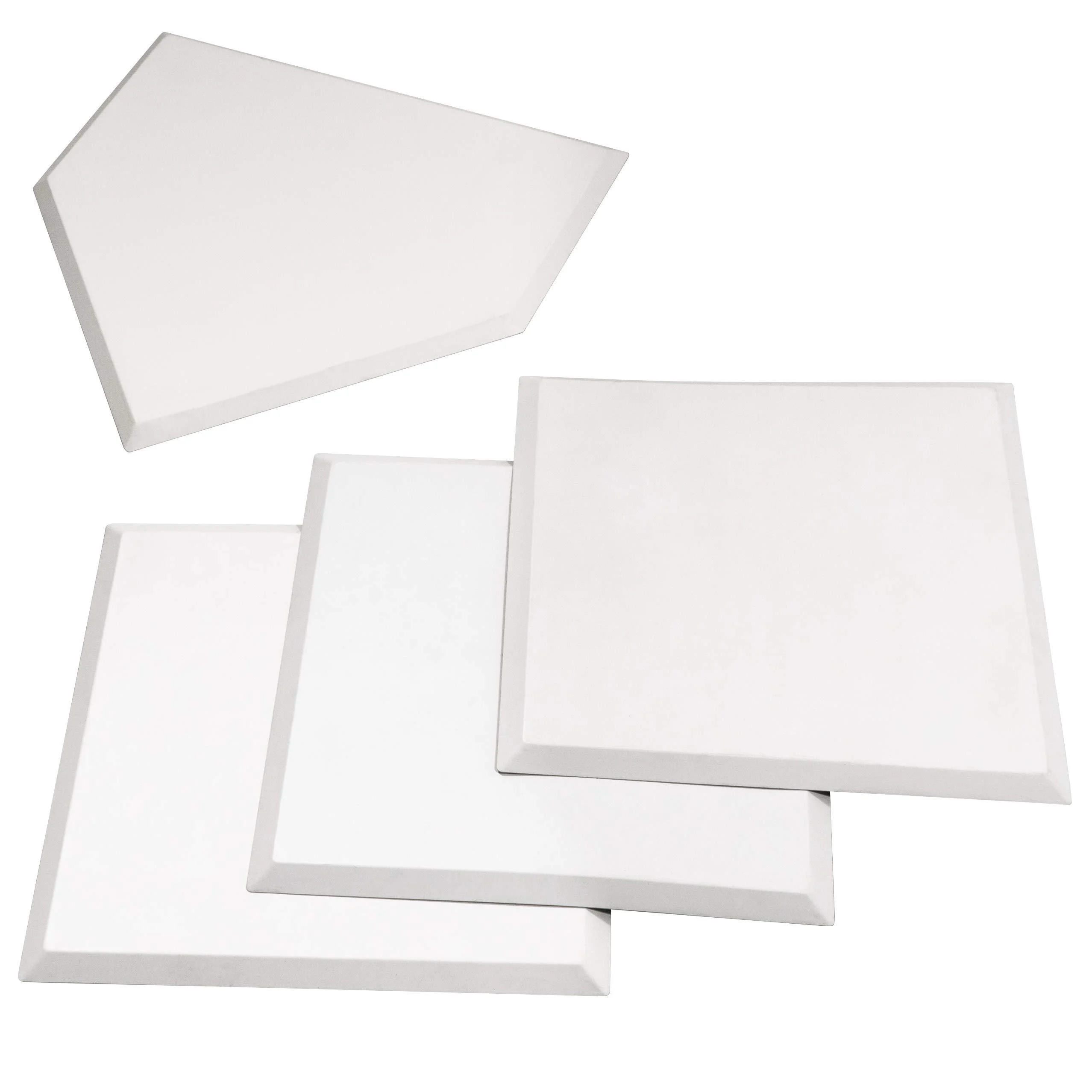 GoSports Baseball & Softball 4 Piece Premium Base Set - Heavy Duty for Athletes, White